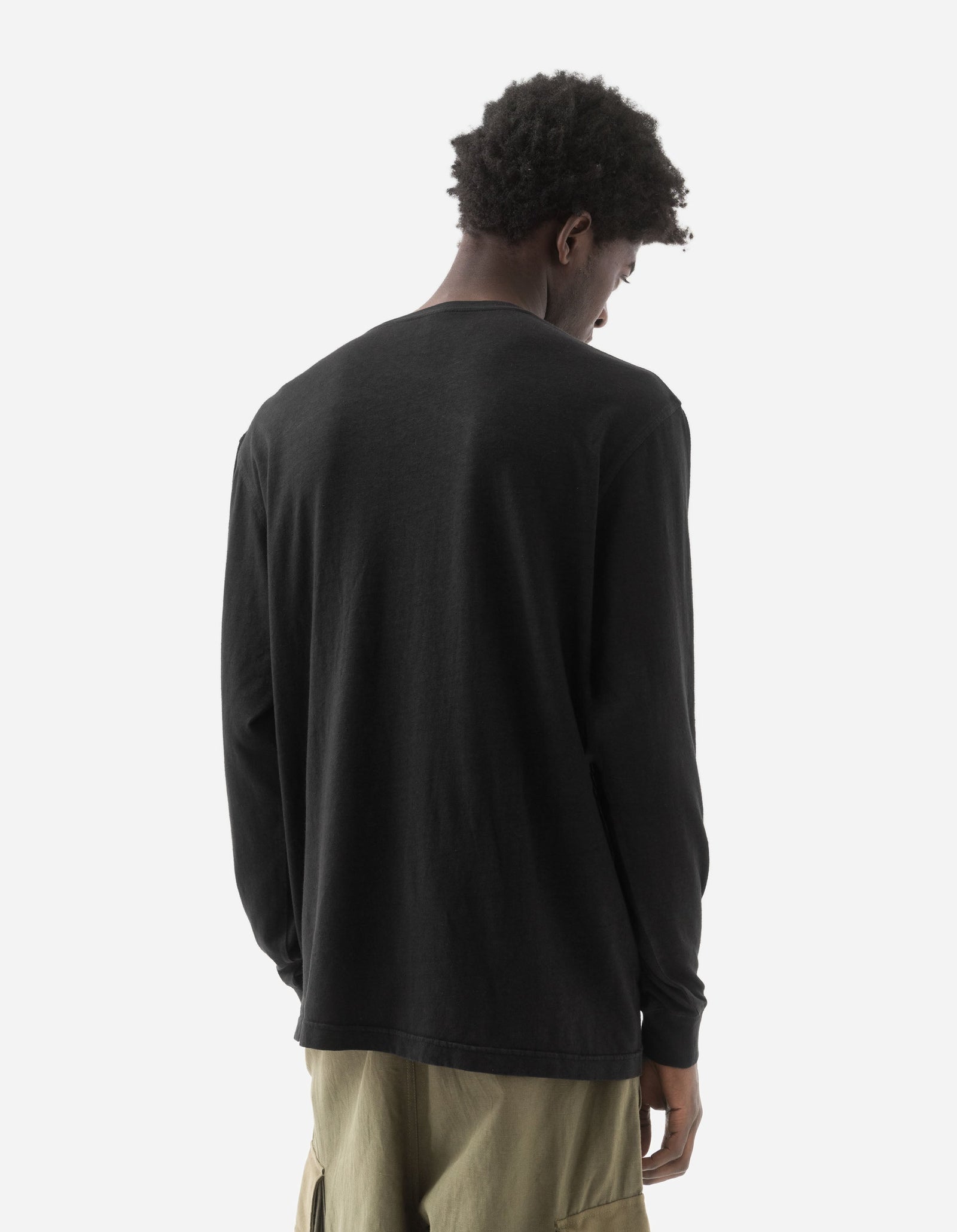 6001 Monk Organic Hemp L/S T-Shirt Black