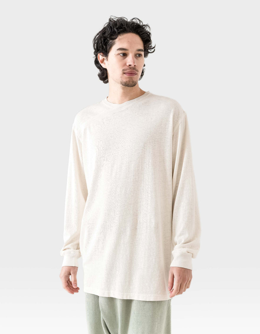 6001 Monk Organic Hemp L/S T-Shirt Ecru