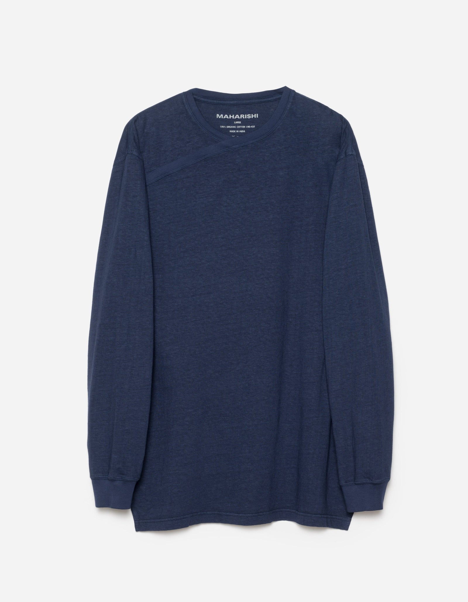 6001 Monk Organic Hemp L/S T-Shirt Navy Blueprint