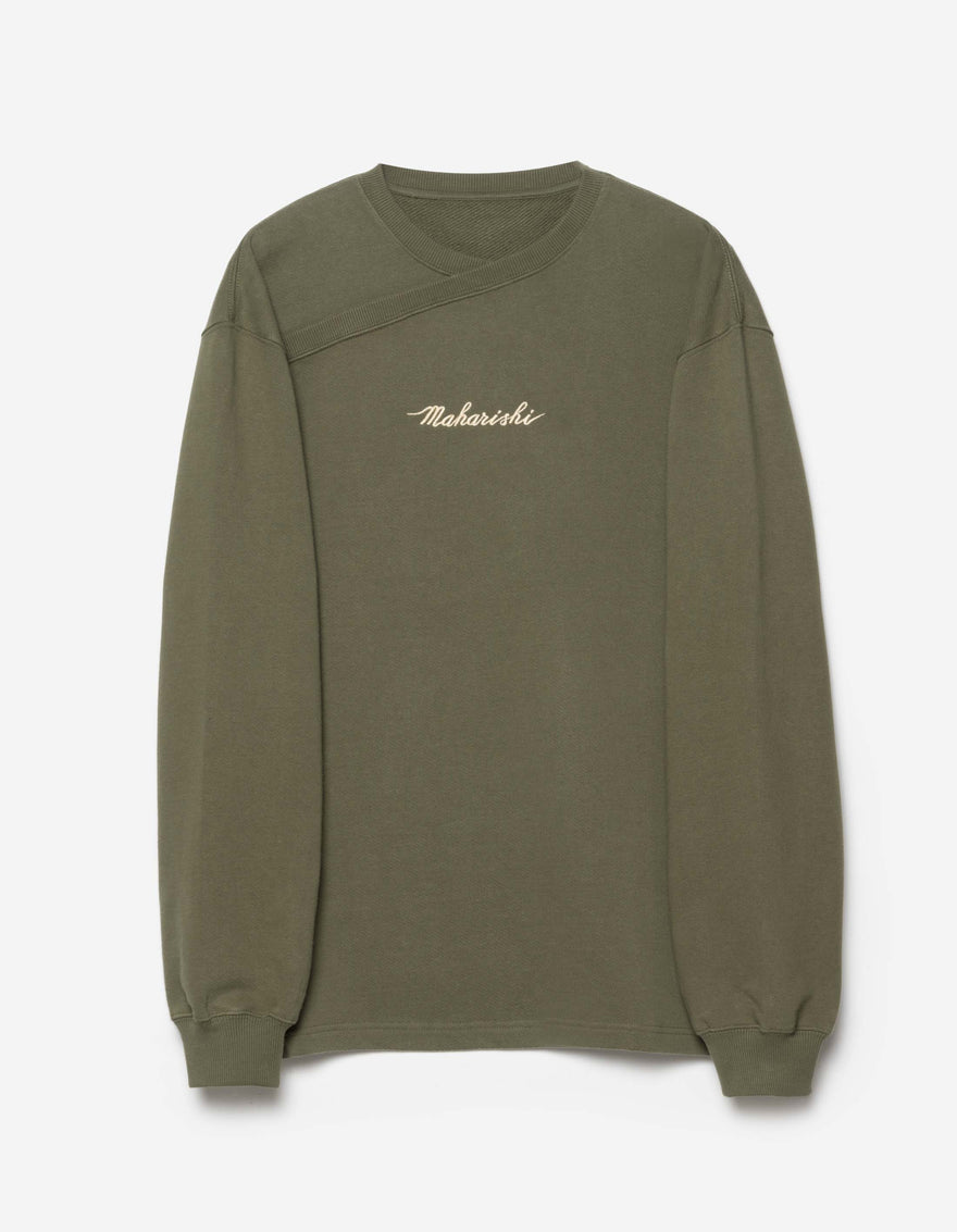 6009 Caduceus Monk Crew Sweat Olive OG-107F