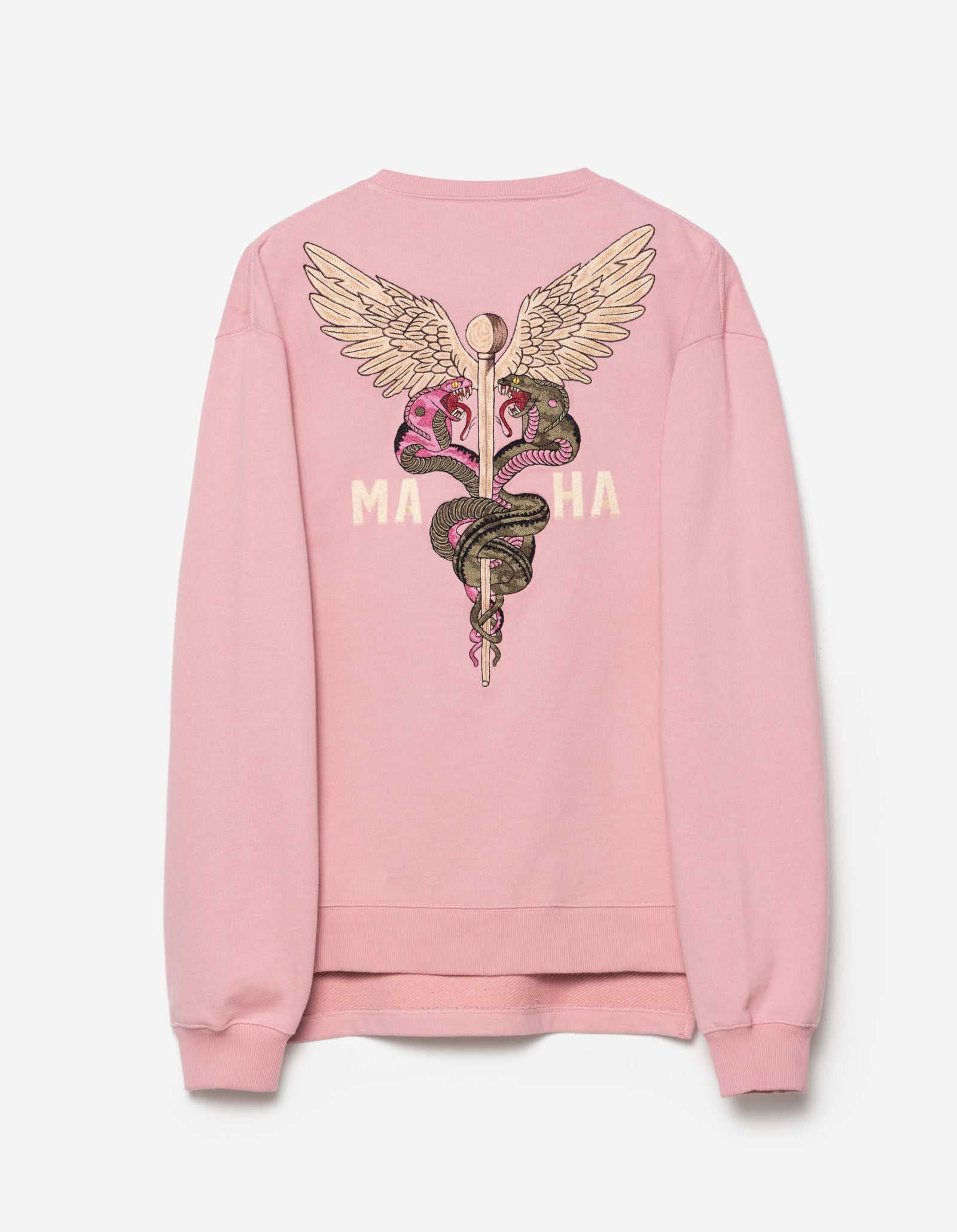 6009 Caduceus Monk Crew Sweat Pink