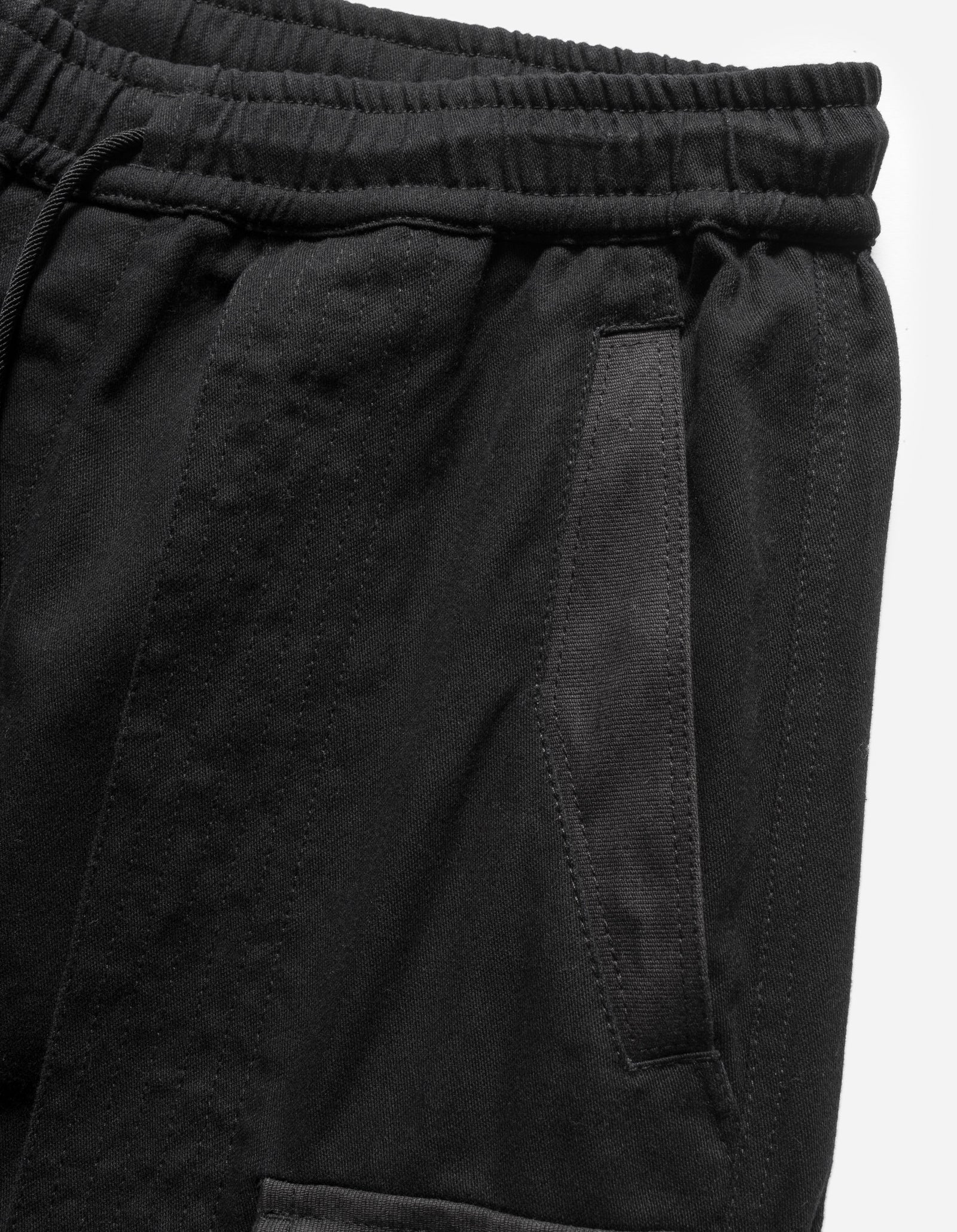 6052 M42 Hakama Cropped Track Pants Black