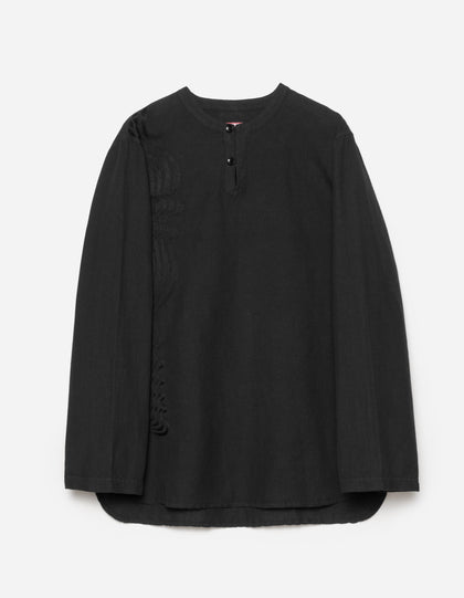 6053 Maharishi Kurta Shirt Black