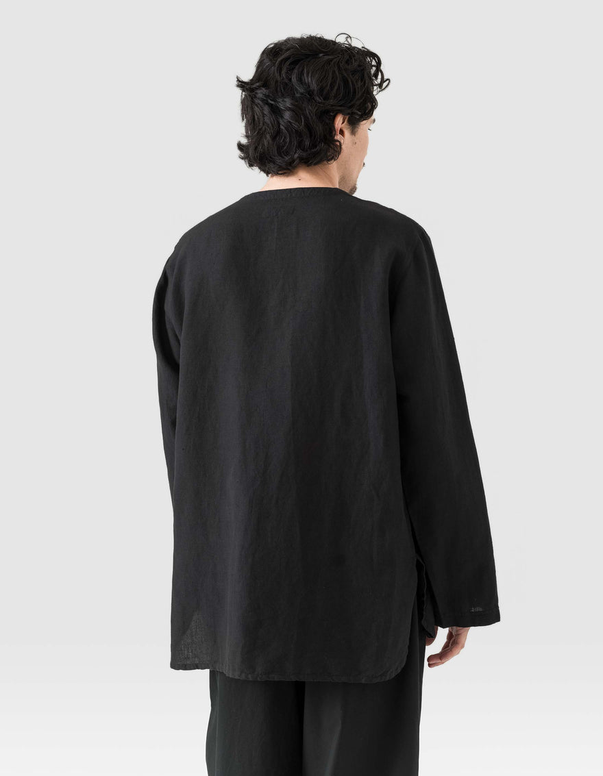 6053 Maharishi Kurta Shirt Black