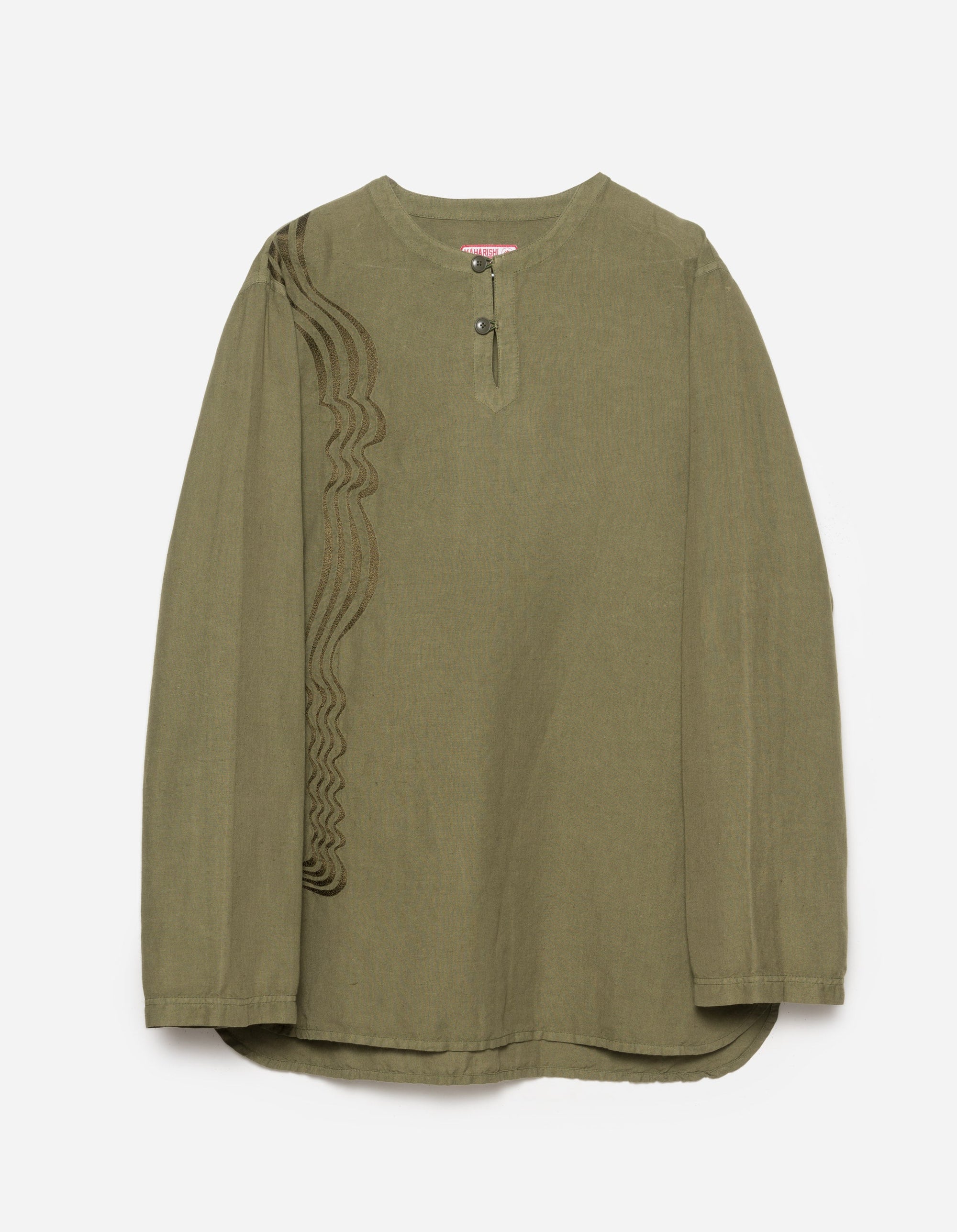 6053 Maharishi Kurta Shirt Olive OG-107F