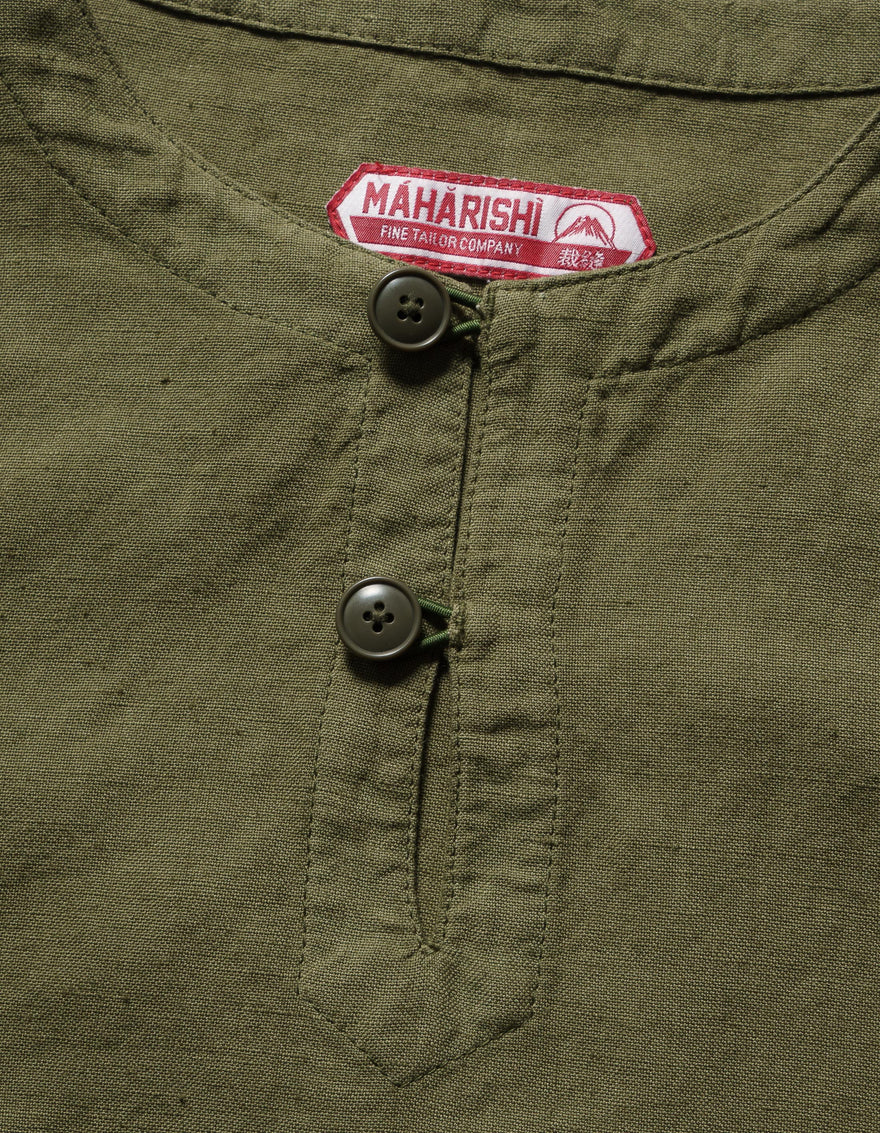 6053 Maharishi Kurta Shirt Olive OG-107F