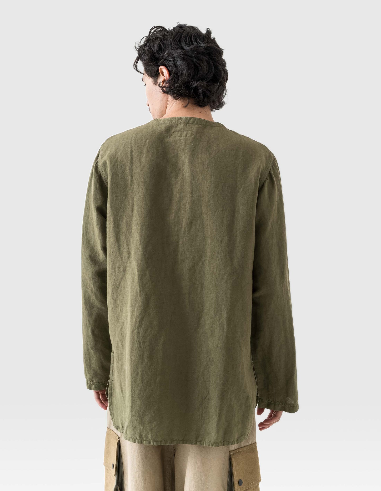 6053 Maharishi Kurta Shirt Olive OG-107F