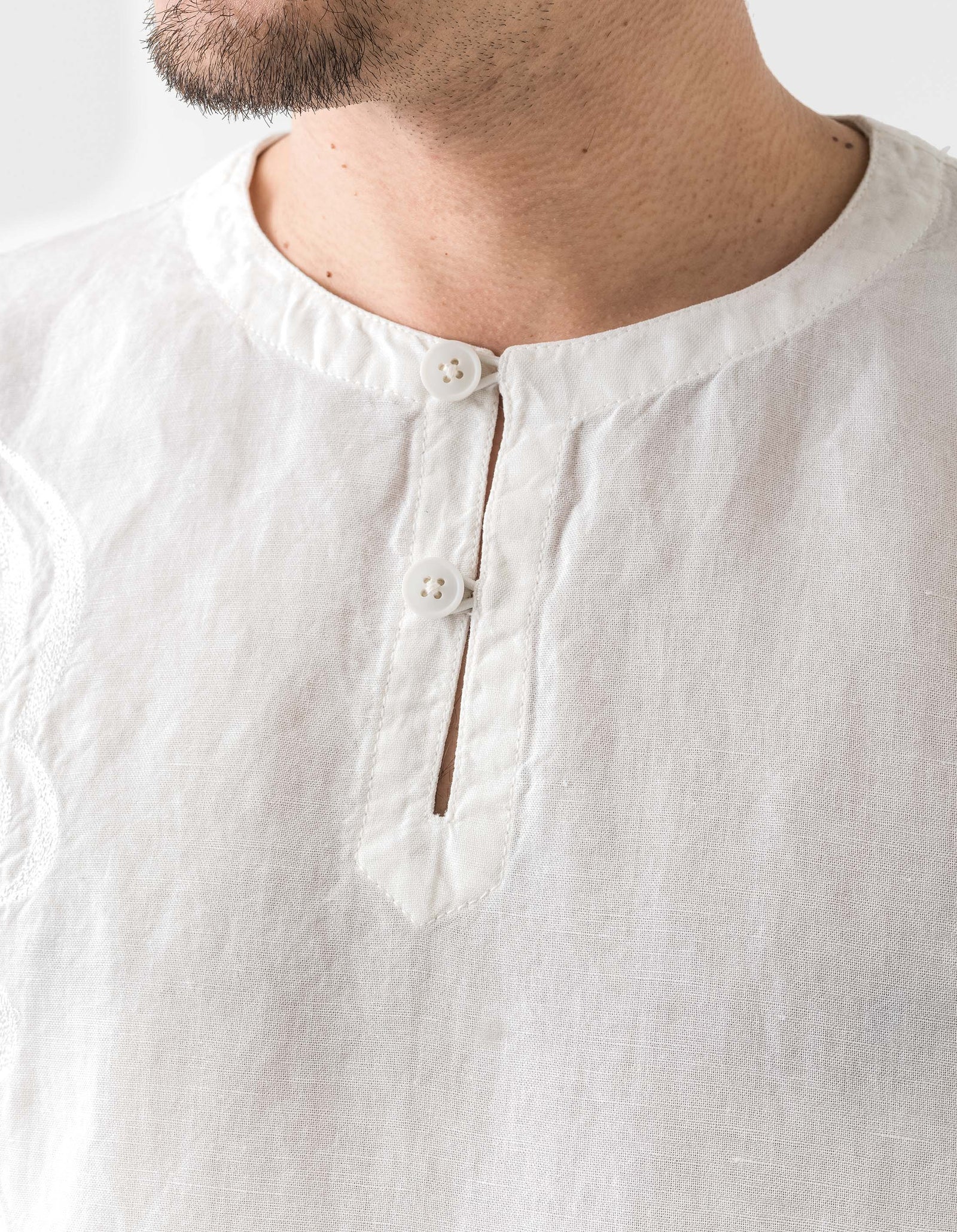 6053 Maharishi Kurta Shirt White