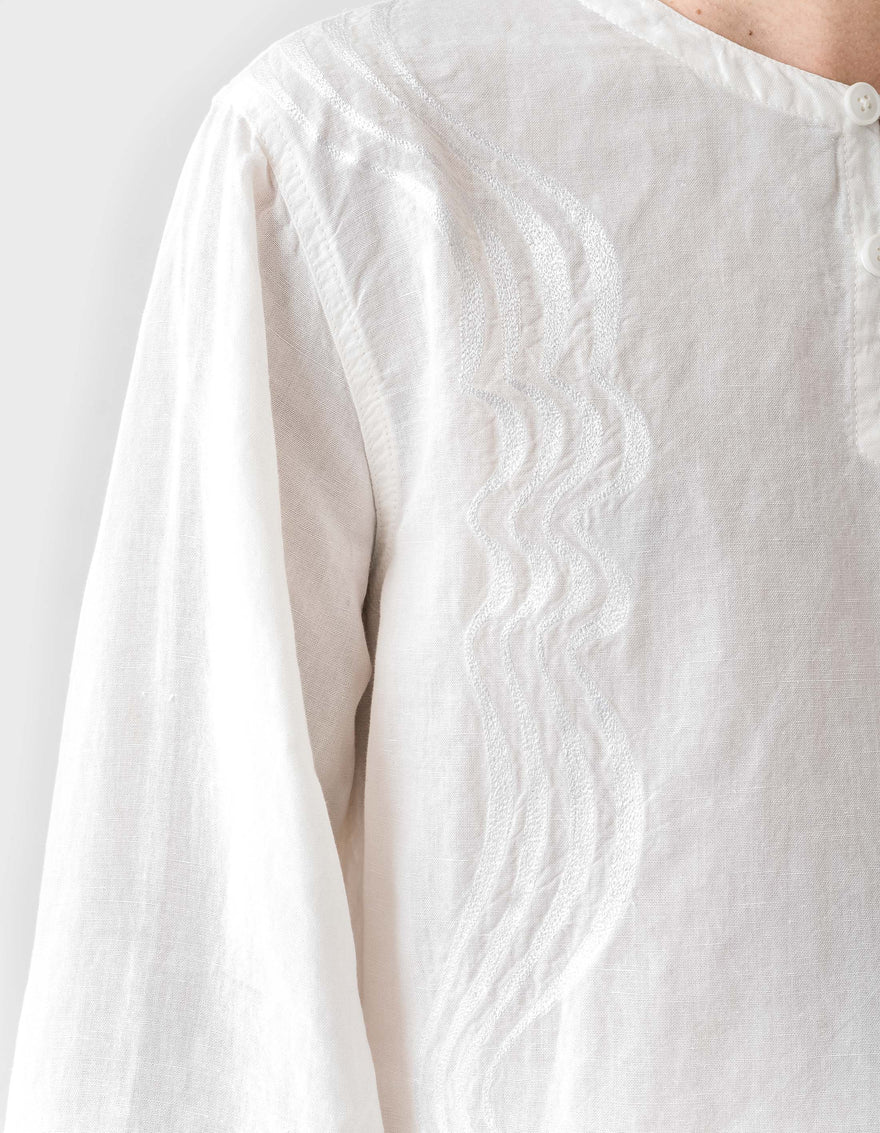 6053 Maharishi Kurta Shirt White