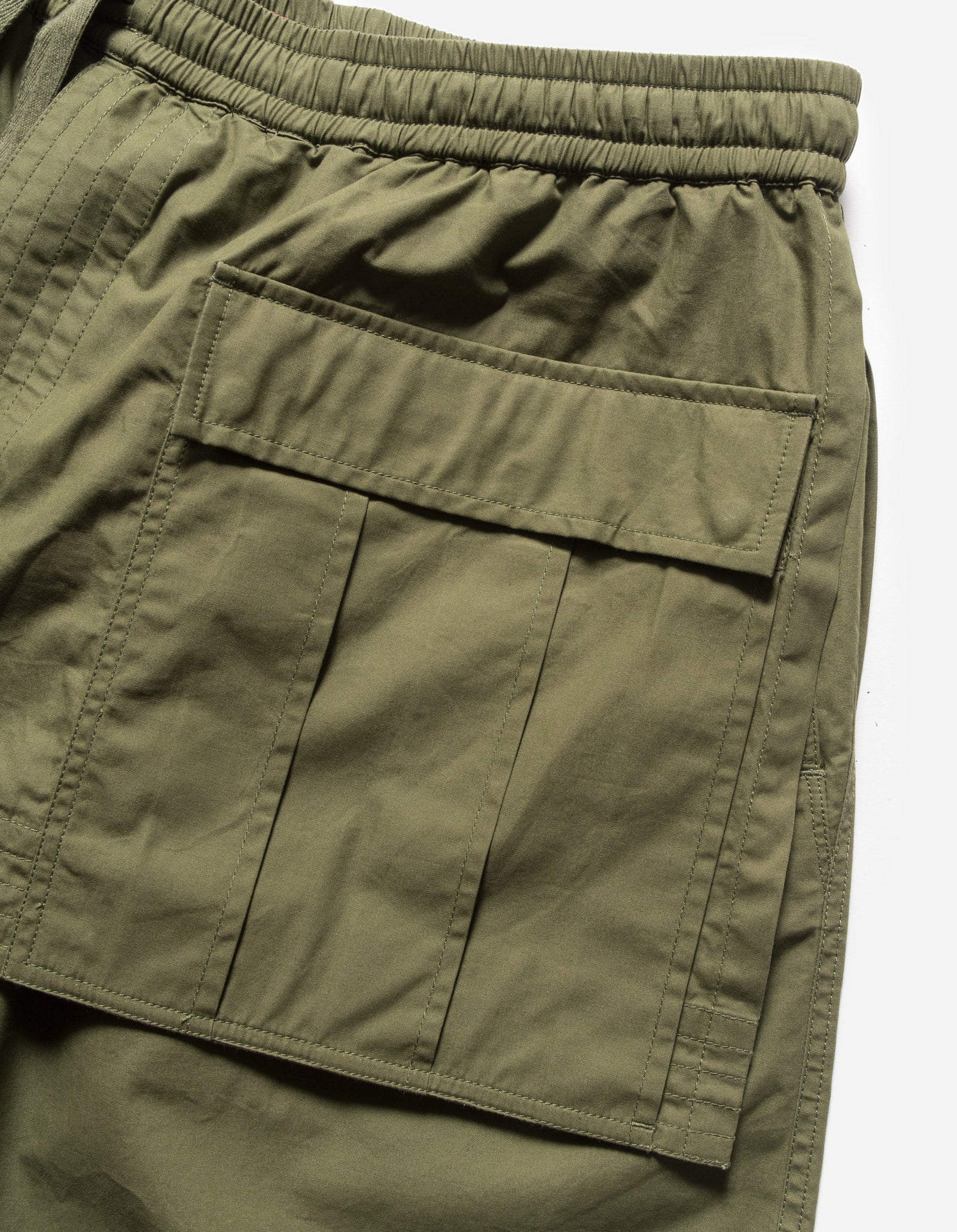 6056 Asym Hakama Shorts Olive OG-107F