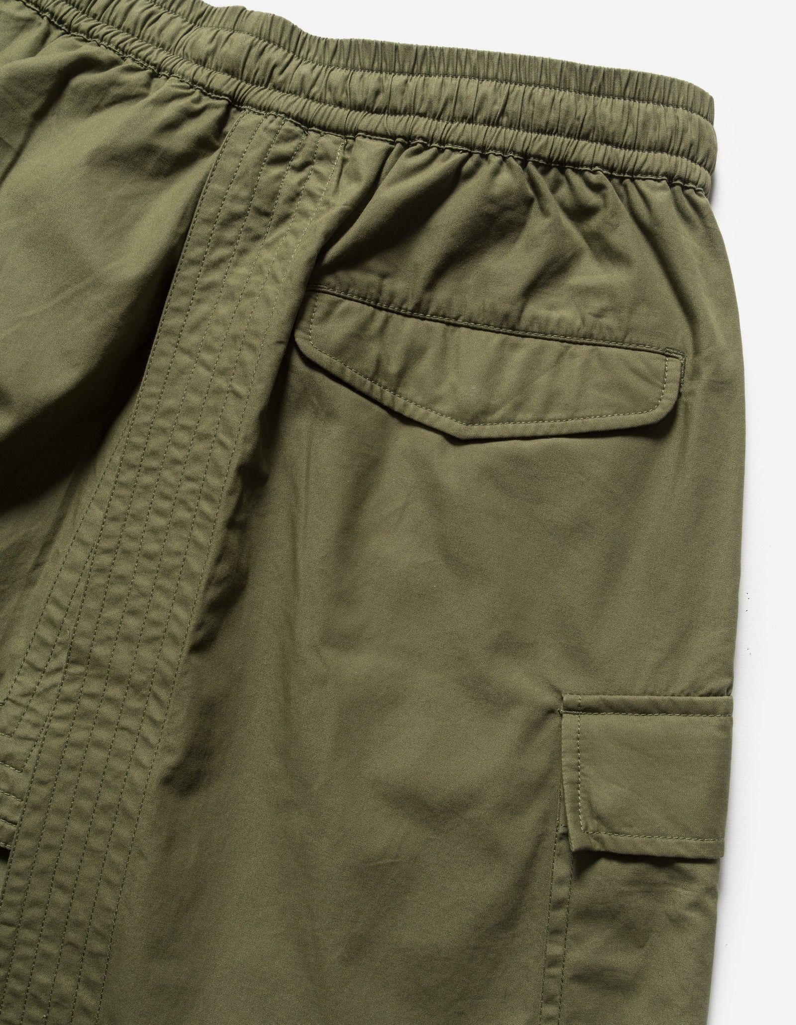 6056 Asym Hakama Shorts Olive OG-107F