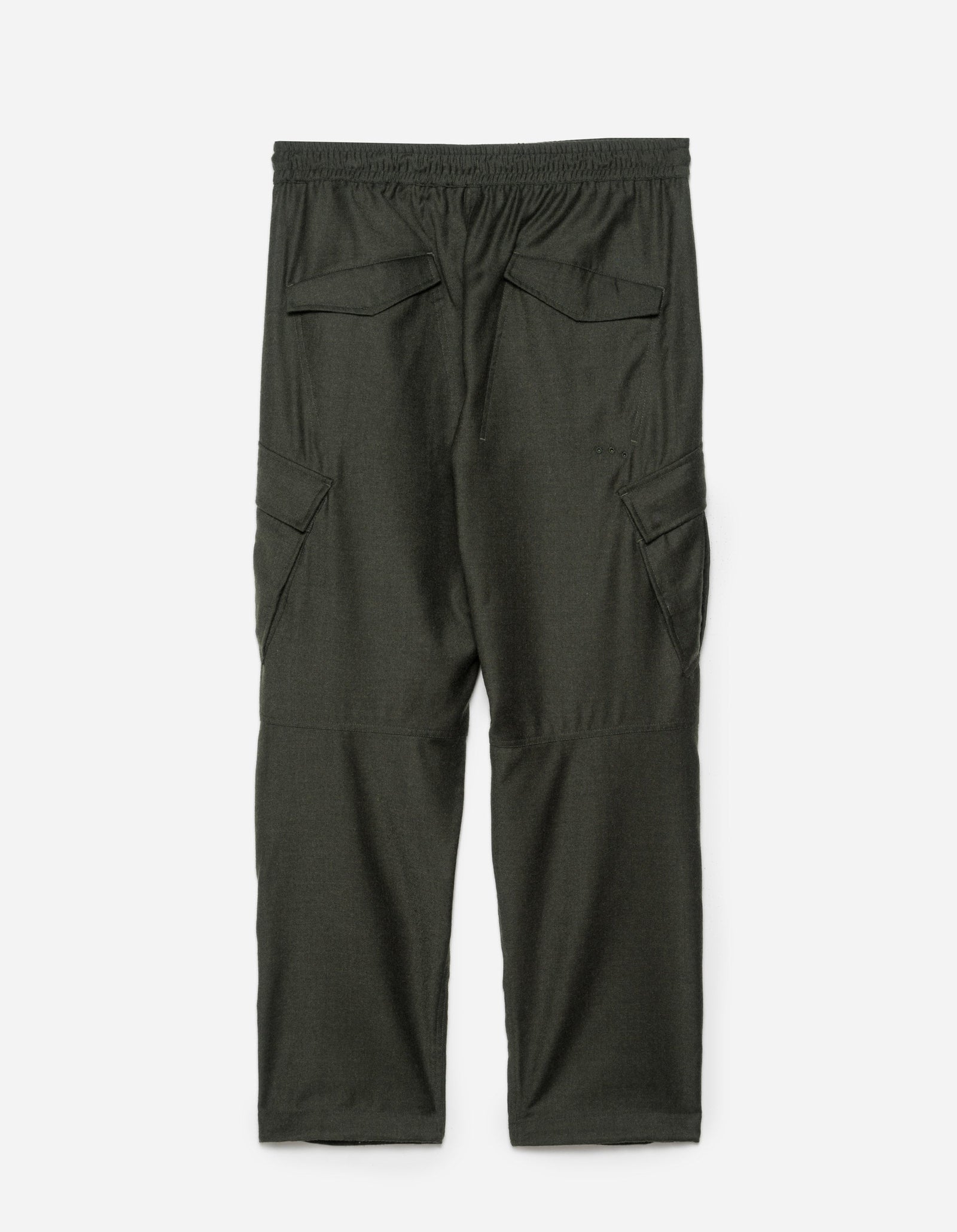 6068 Merino Wool Cargo Track Pants Dark Olive