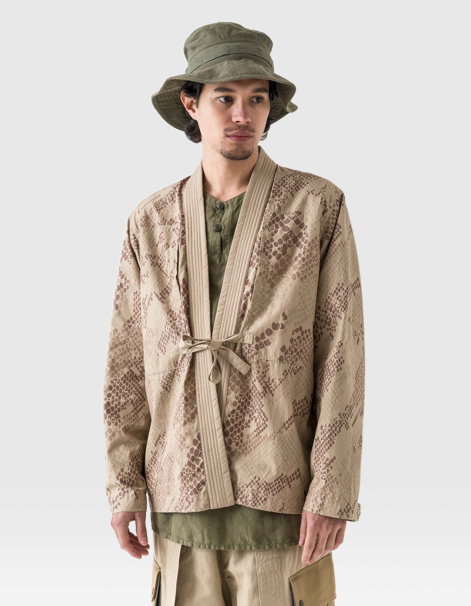 6073 Bonsai Python Camo Hanten Shirt Desert