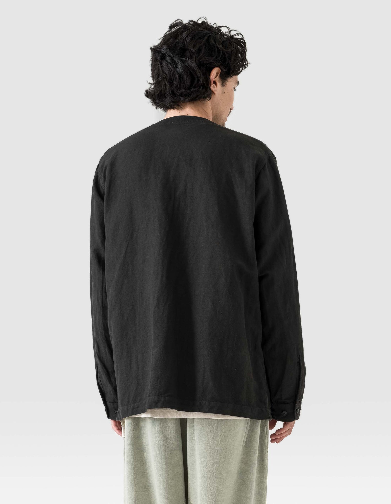 6080 Hemp BDU Cargo Overshirt Black