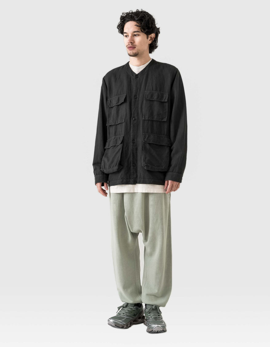 6080 Hemp BDU Cargo Overshirt Black