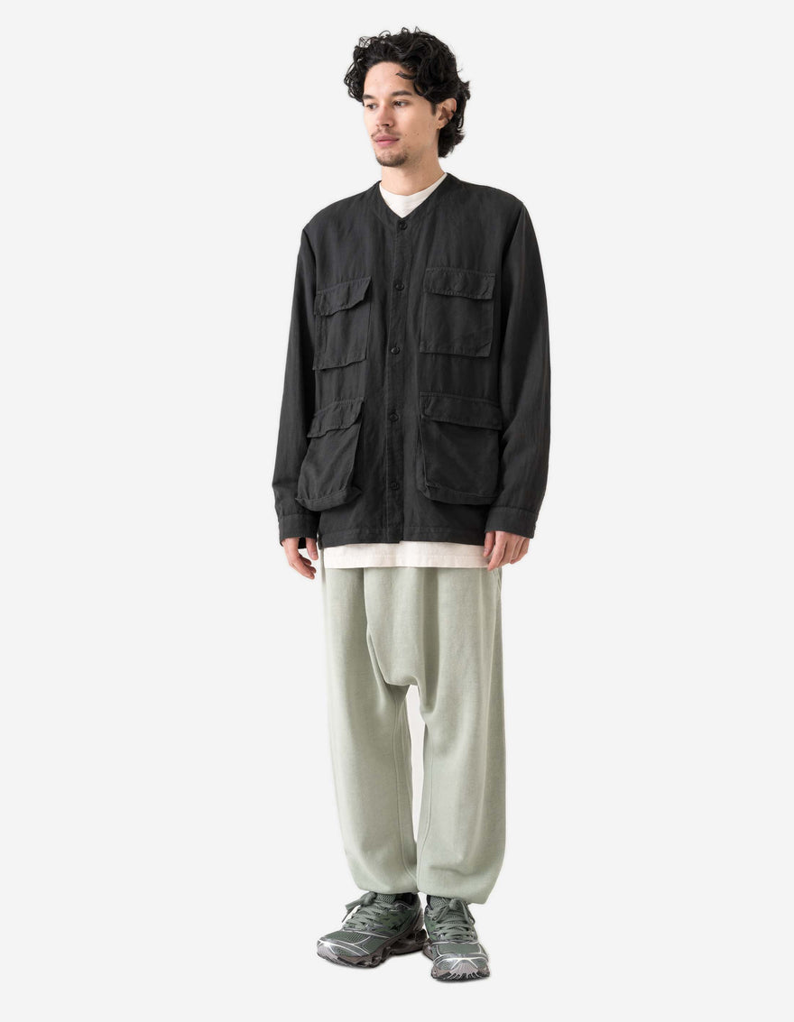 6080 Hemp BDU Cargo Overshirt Black