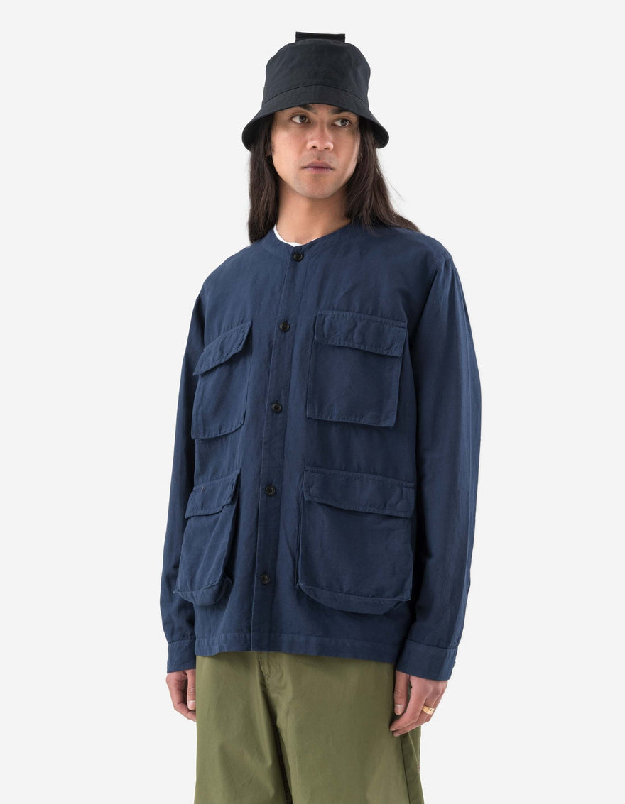 6080 Hemp BDU Cargo Overshirt Navy Blueprint