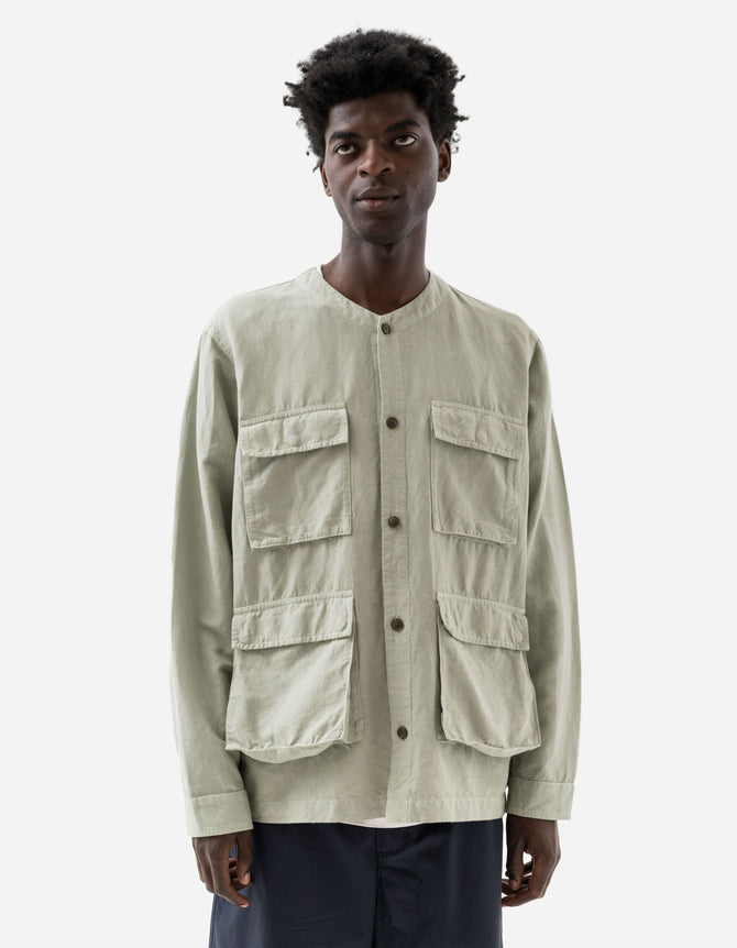 6080 Hemp BDU Cargo Overshirt Sage