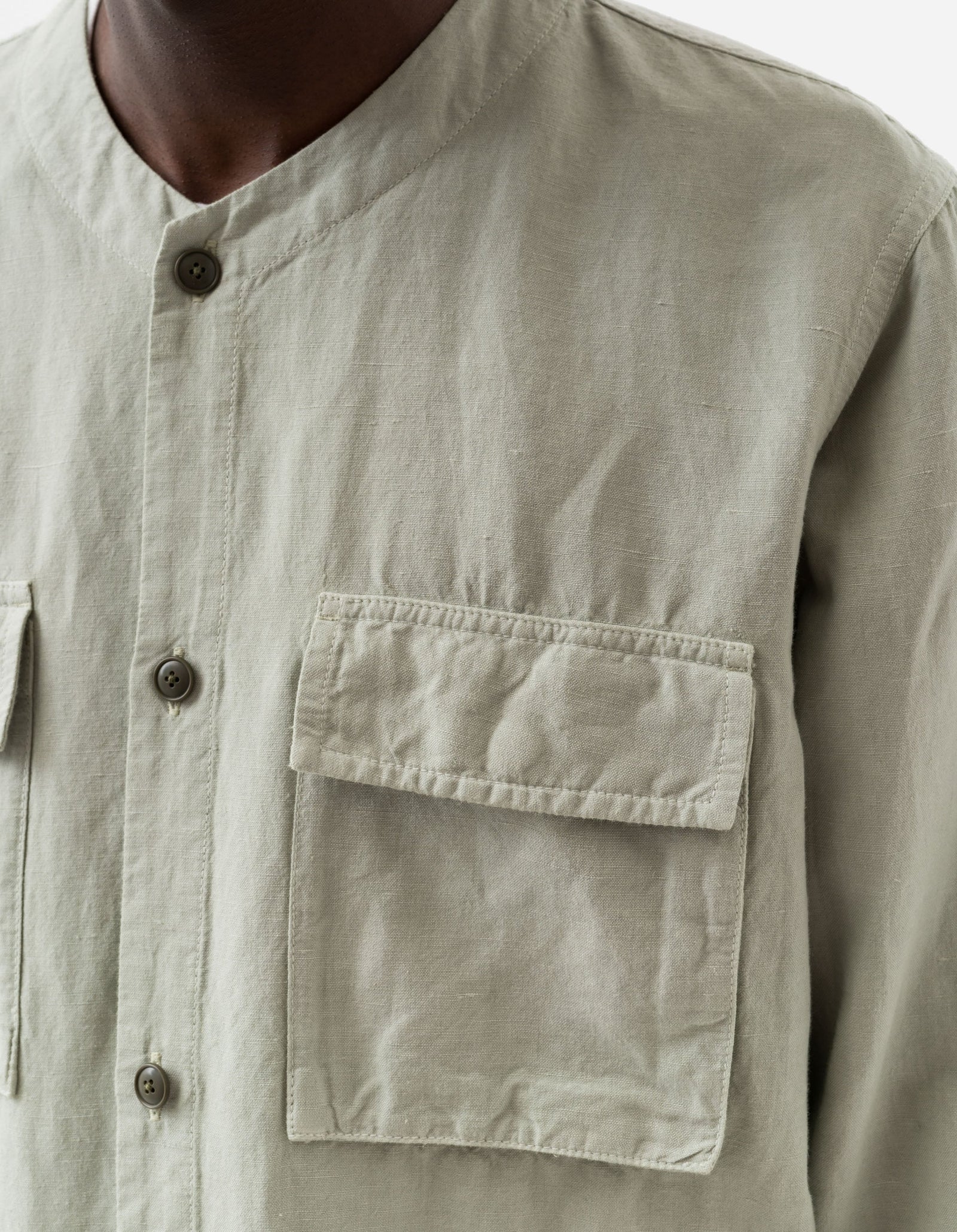 6080 Hemp BDU Cargo Overshirt Sage