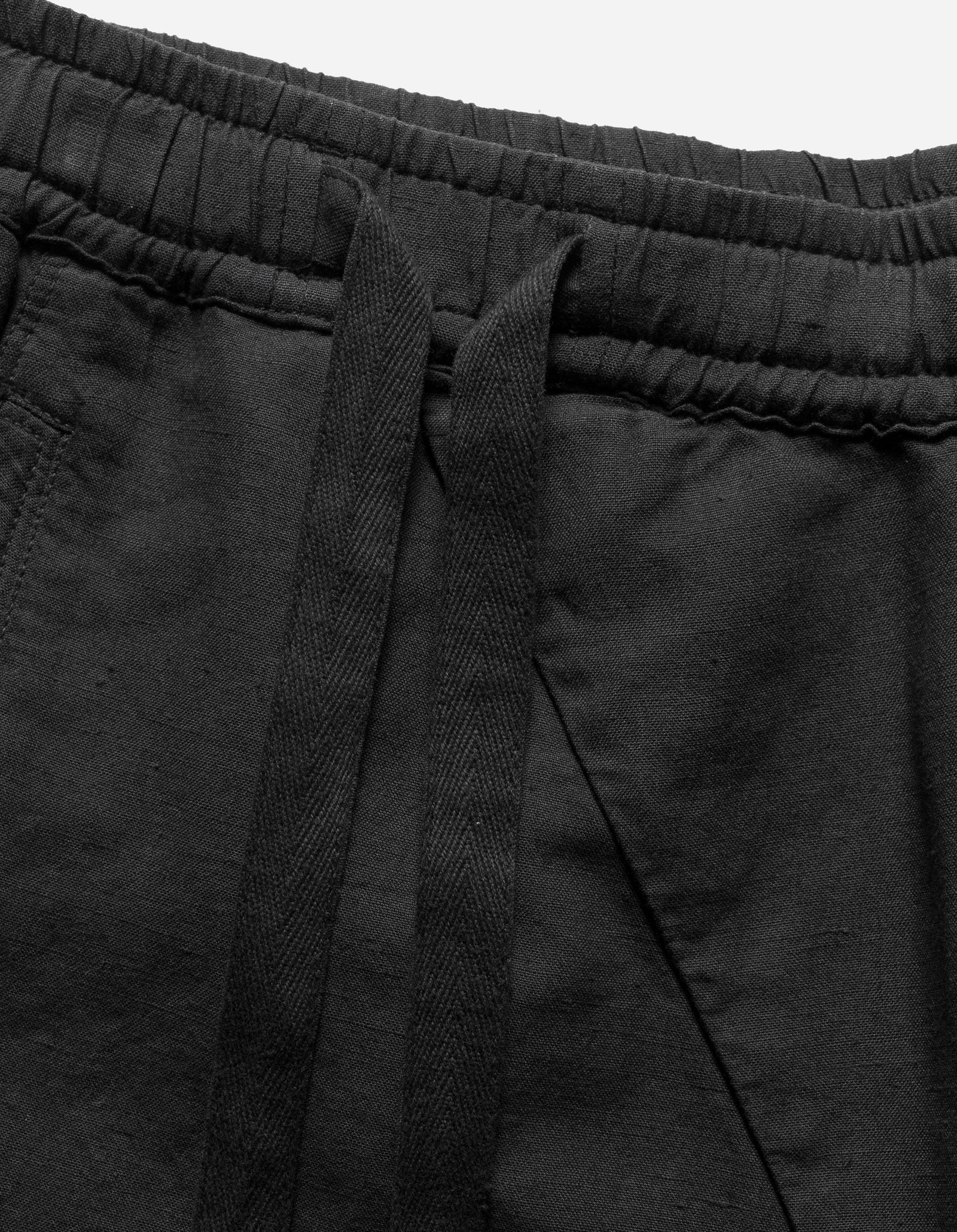 6082 Hemp Cargo Asym Track Shorts Black