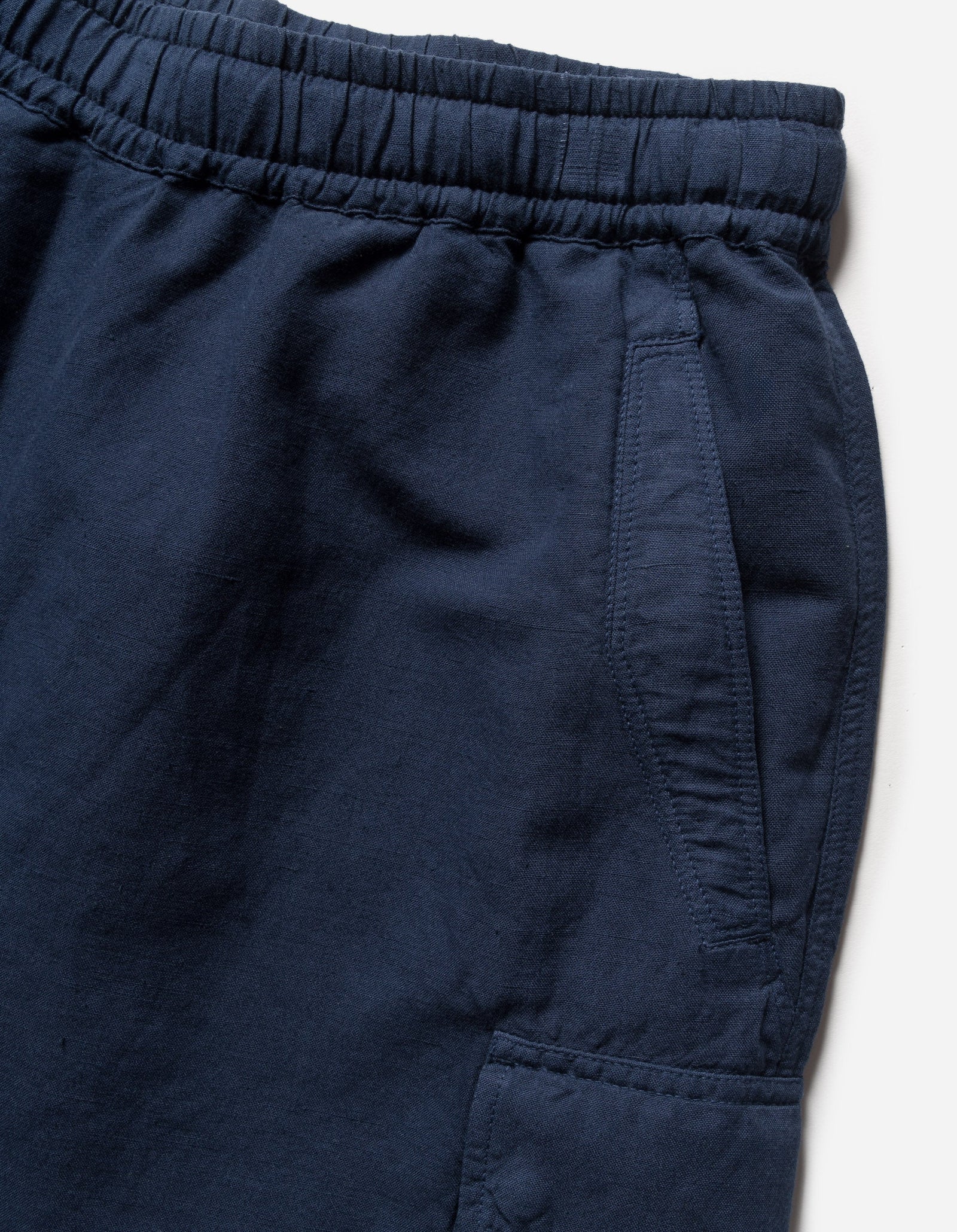 6082 Hemp Cargo Asym Track Shorts Navy Blueprint