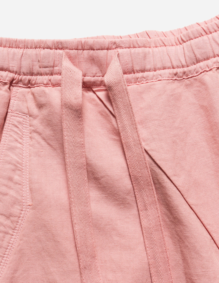 6082 Hemp Cargo Asym Track Shorts Pink