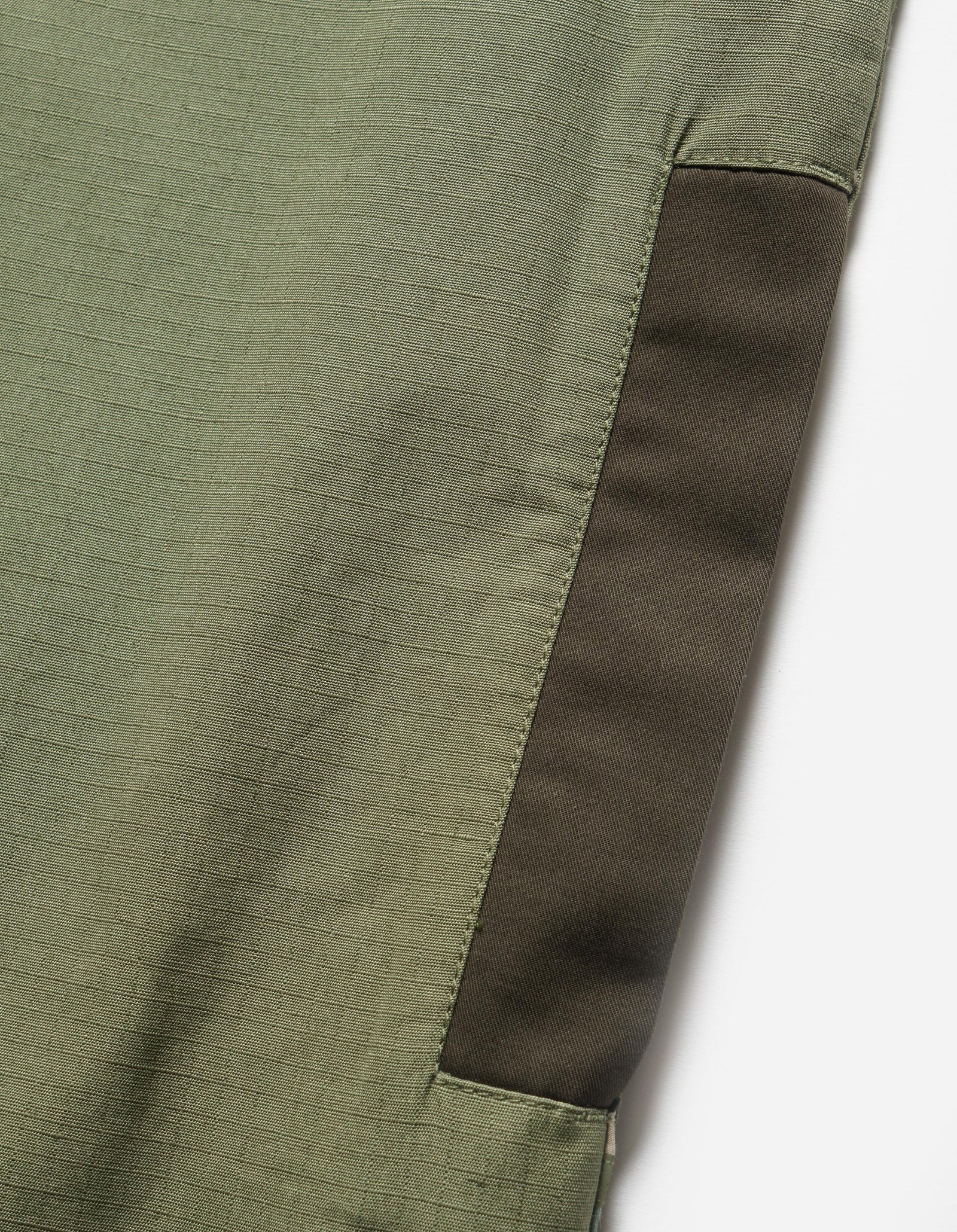 6084 Upcycled Monk Shirt Olive