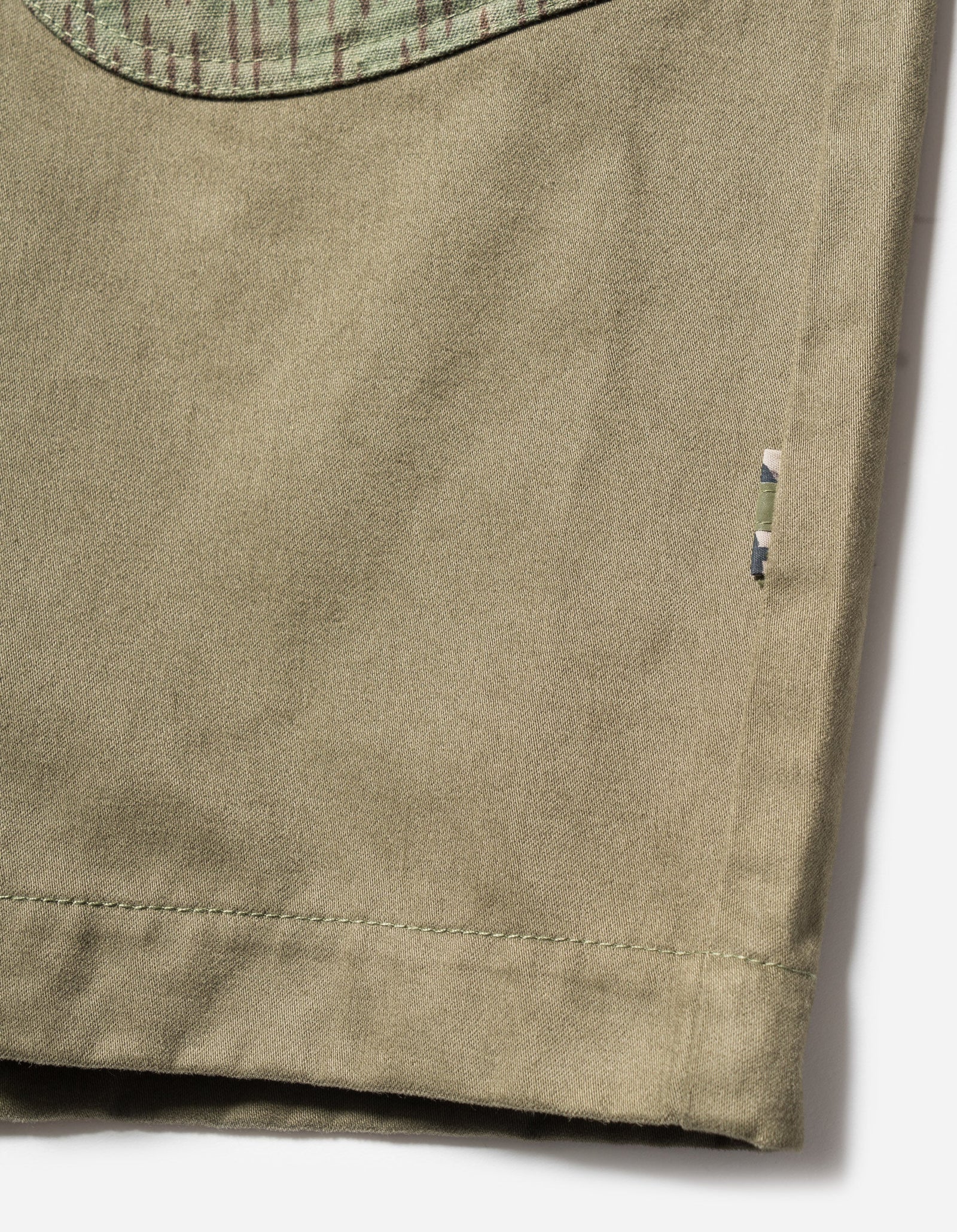 6086 Upcycled Fixed Deck Shorts Olive