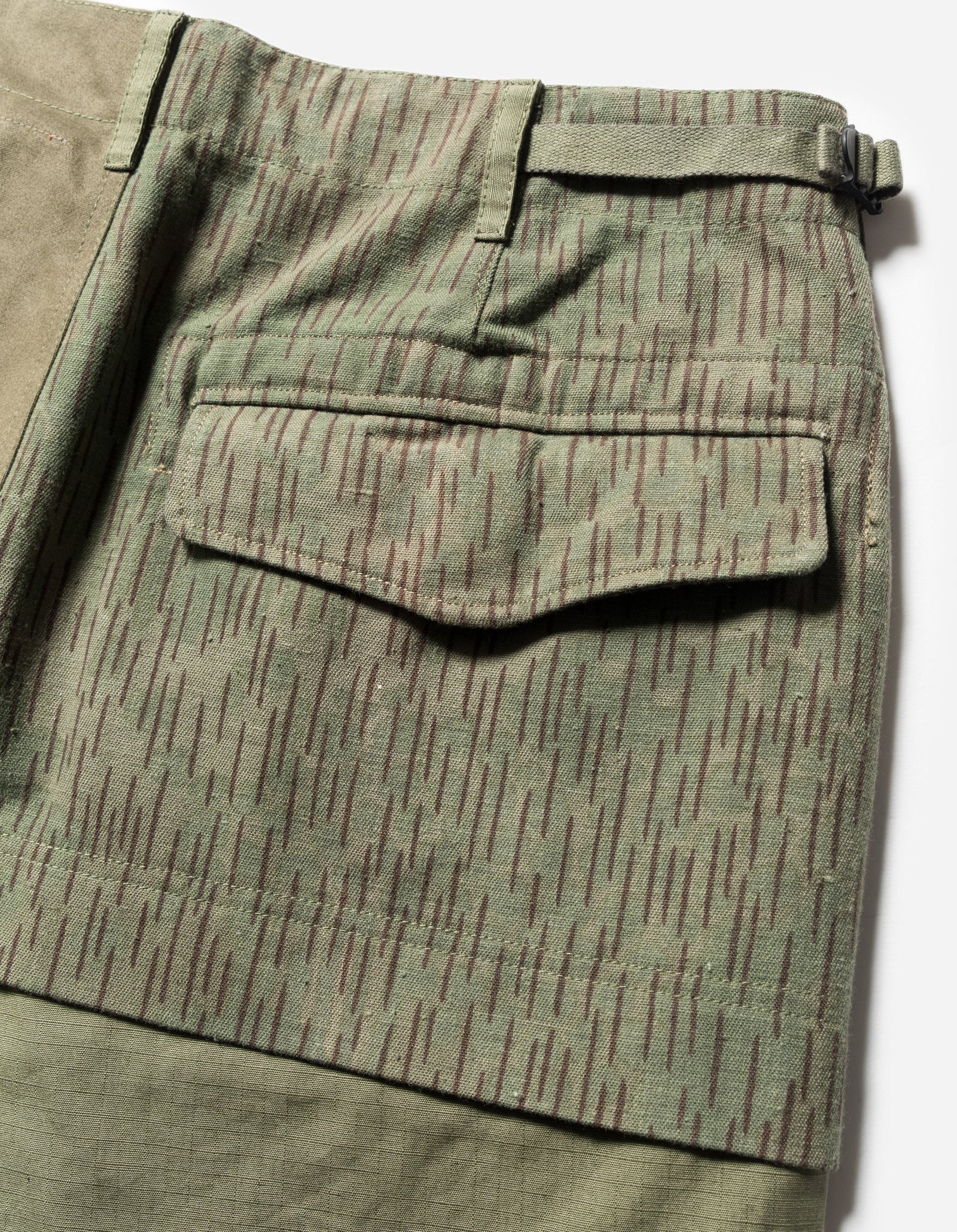 6086 Upcycled Fixed Deck Shorts Olive