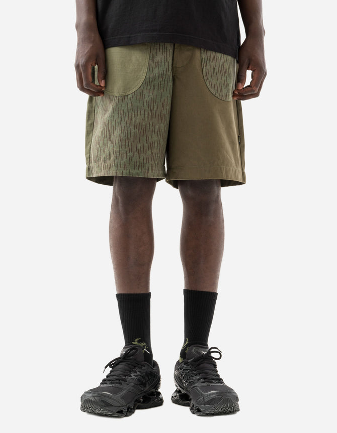 6086 Upcycled Fixed Deck Shorts Olive