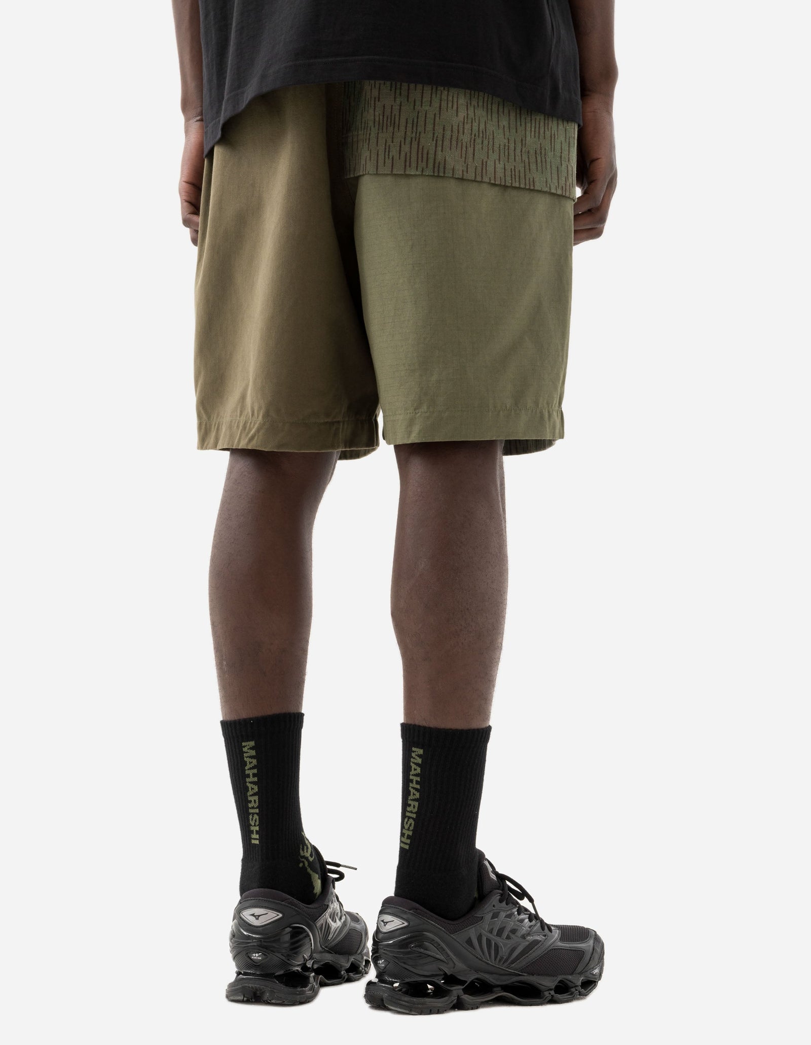 6086 Upcycled Fixed Deck Shorts Olive