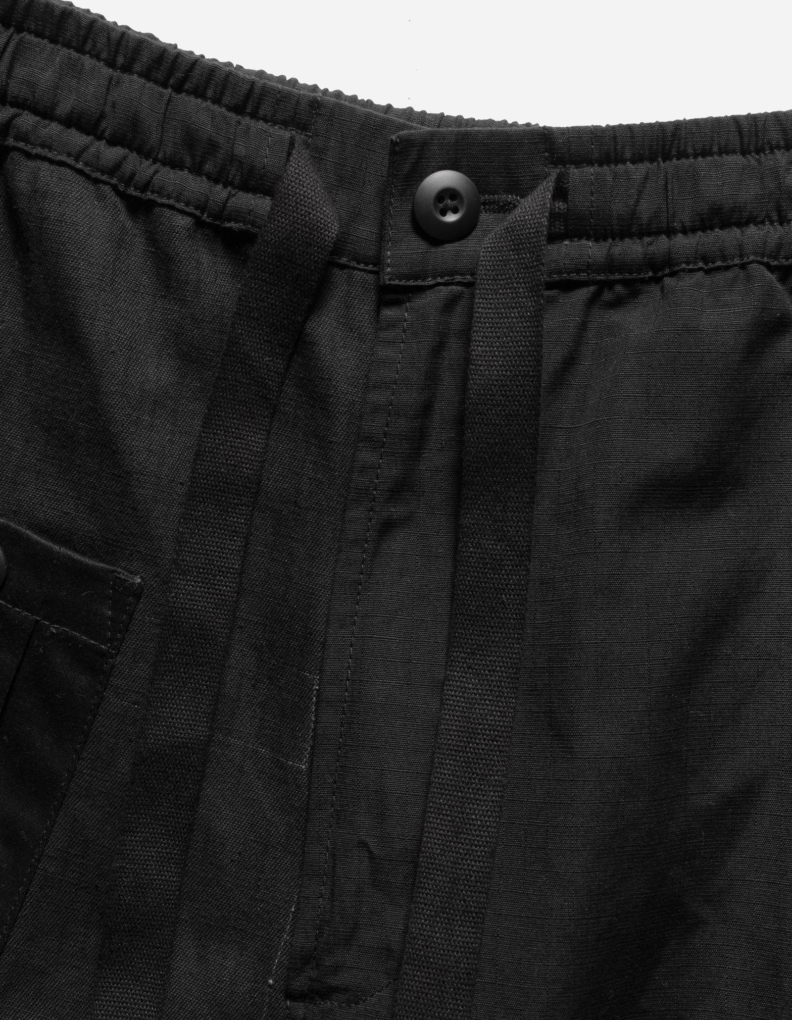 6087 Upcycled Loose Cargo Track Pants Black