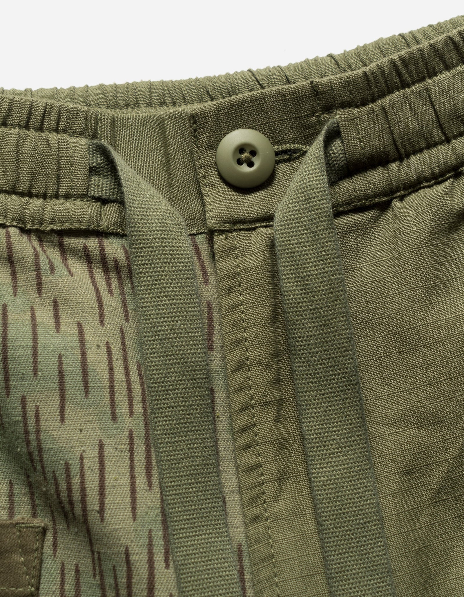 6087 Upcycled Loose Cargo Track Pants Olive