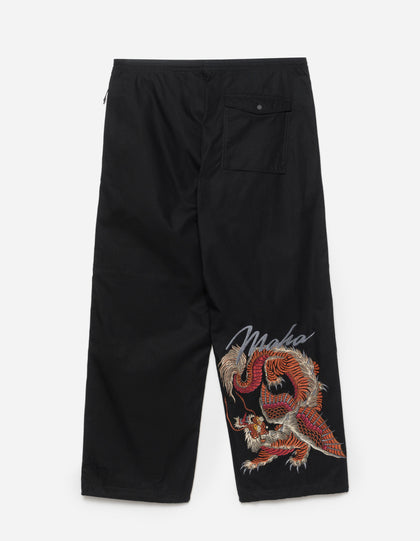 6091 Tiger Dragon Loose Snopants Black