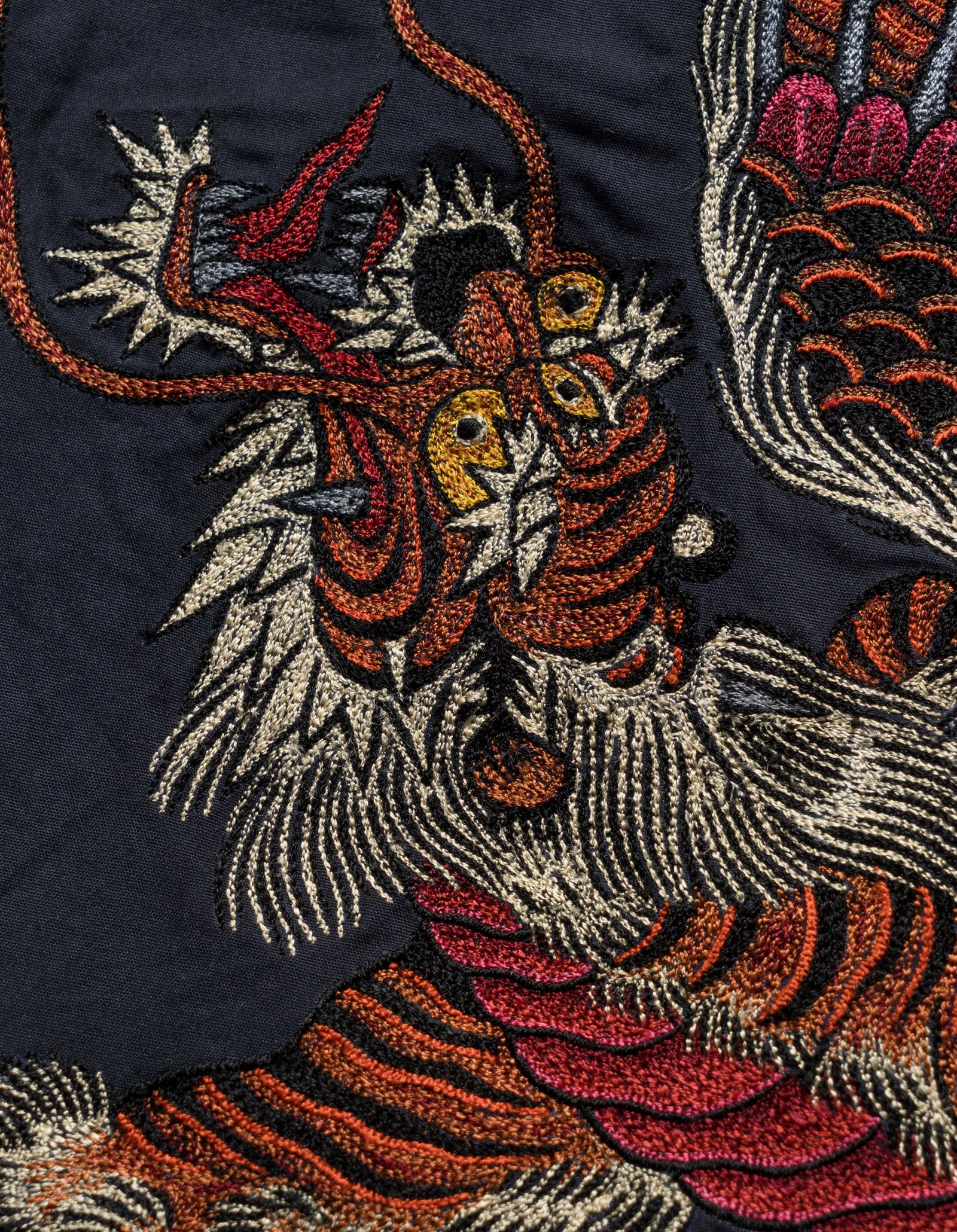 6091 Tiger Dragon Loose Snopants Navy