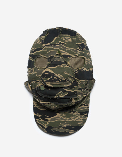 6095 Tigerstripe Camo E.C.W.S Cap / Mask Mint Gold