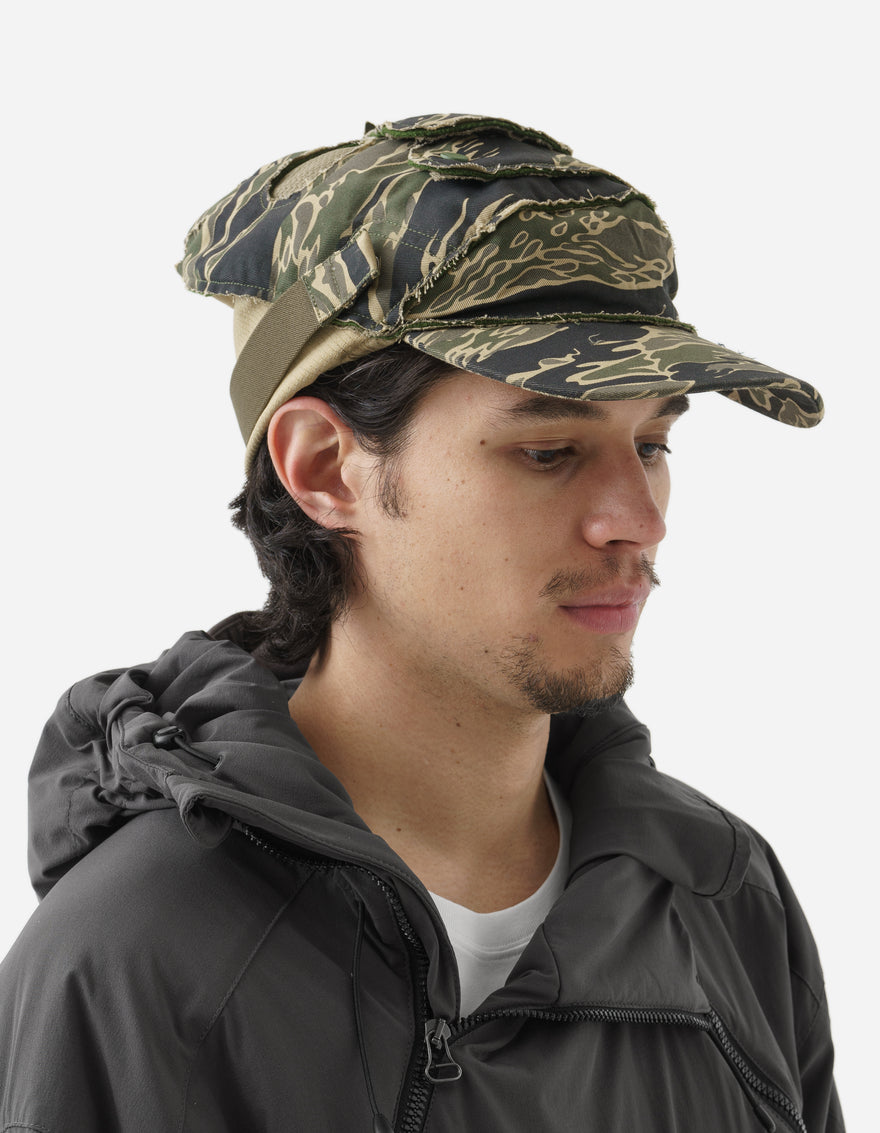 6095 Tigerstripe Camo E.C.W.S Cap / Mask Mint Gold