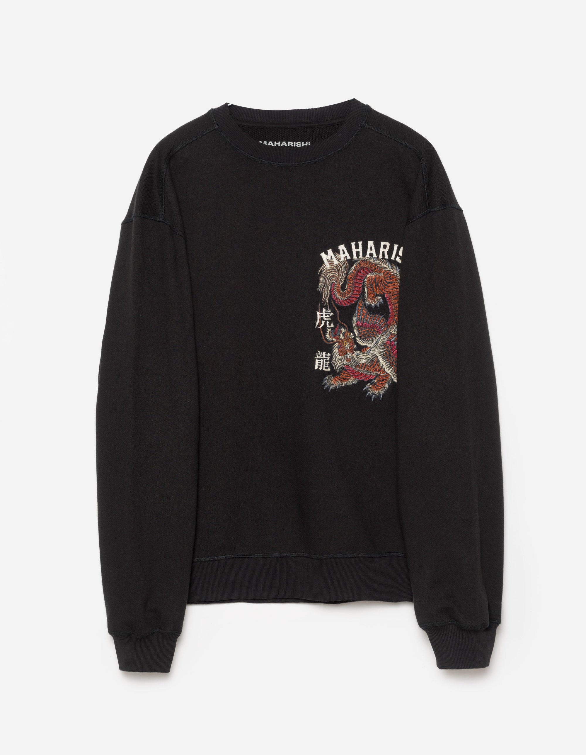 6097 Tiger Dragon Tour Crew Sweat Black