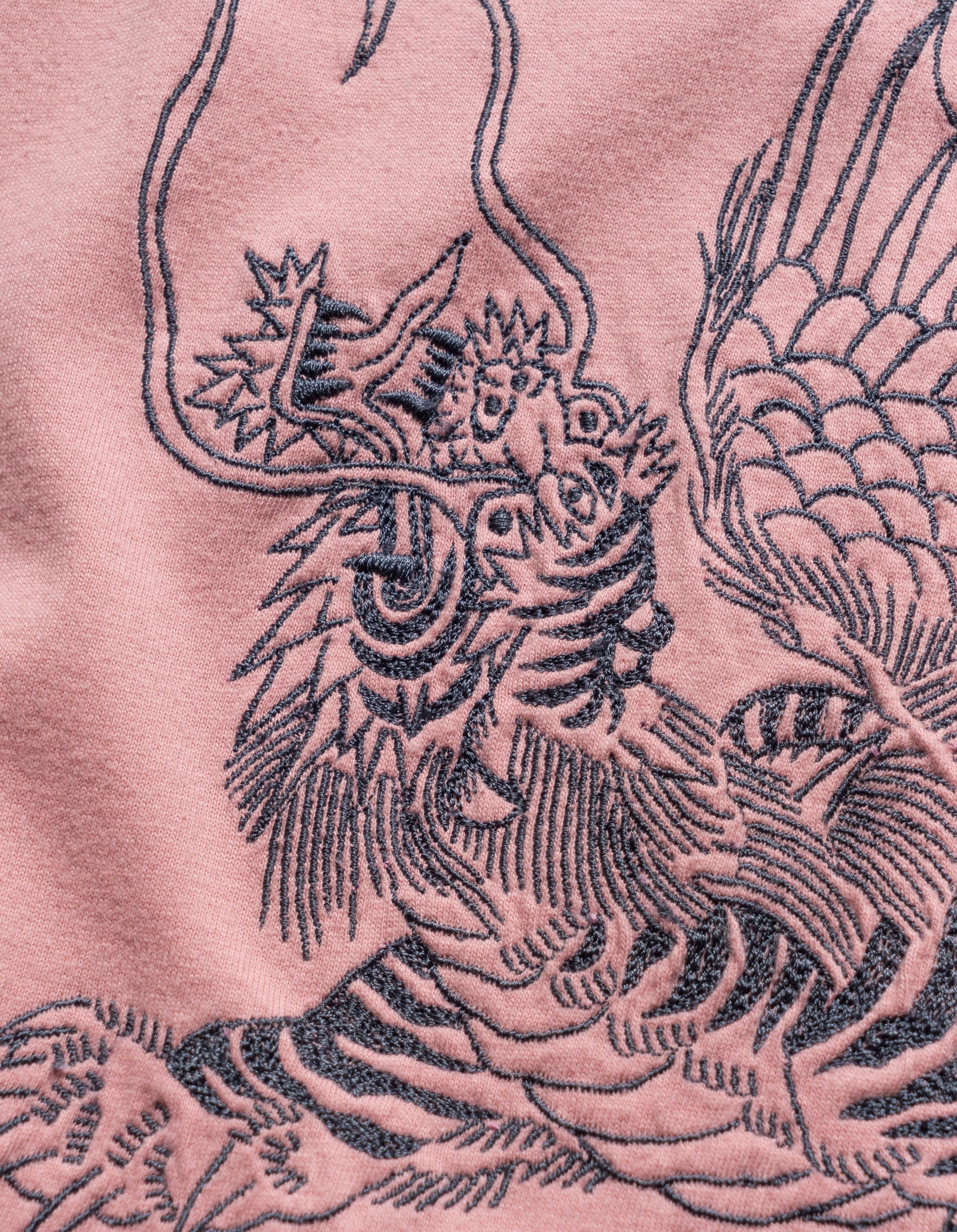 6099 Tiger Dragon T-Shirt Pink