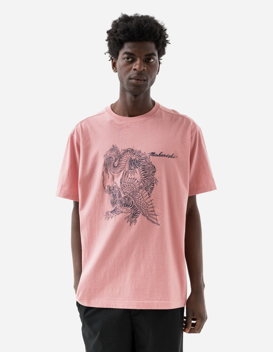 6099 Tiger Dragon T-Shirt Pink