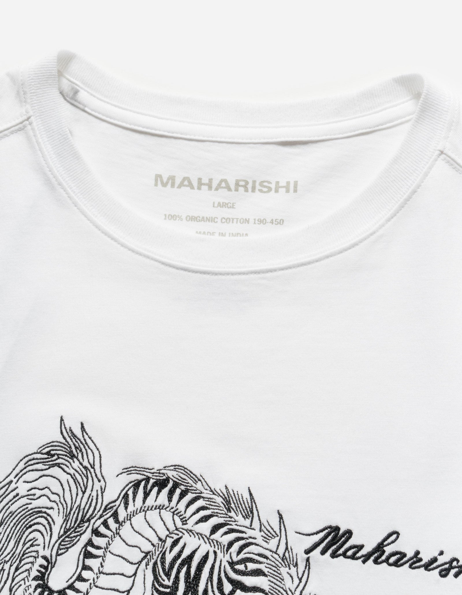 6099 Tiger Dragon T-Shirt White