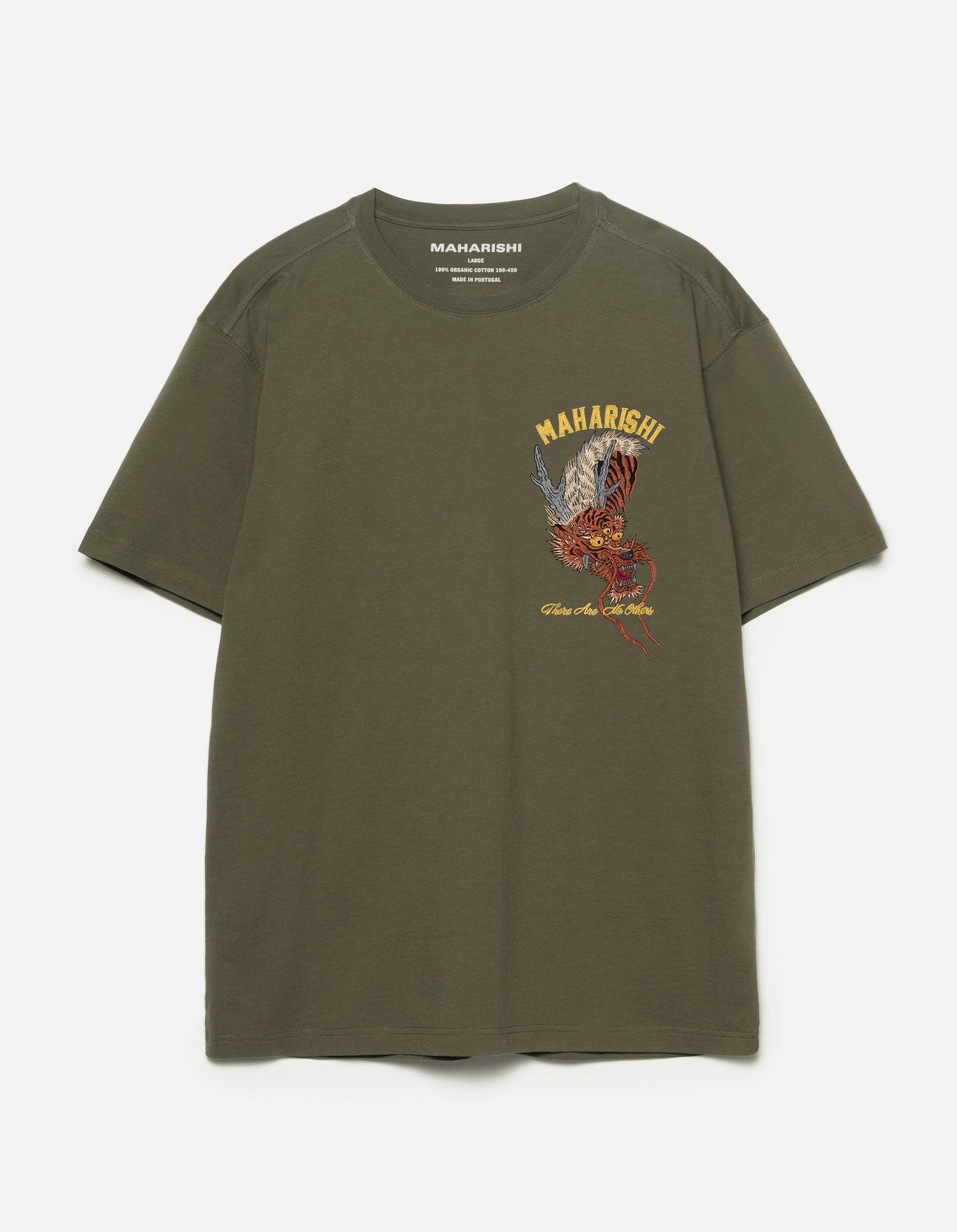 6100 Tour Tiger Dragon T-Shirt Olive OG-107F