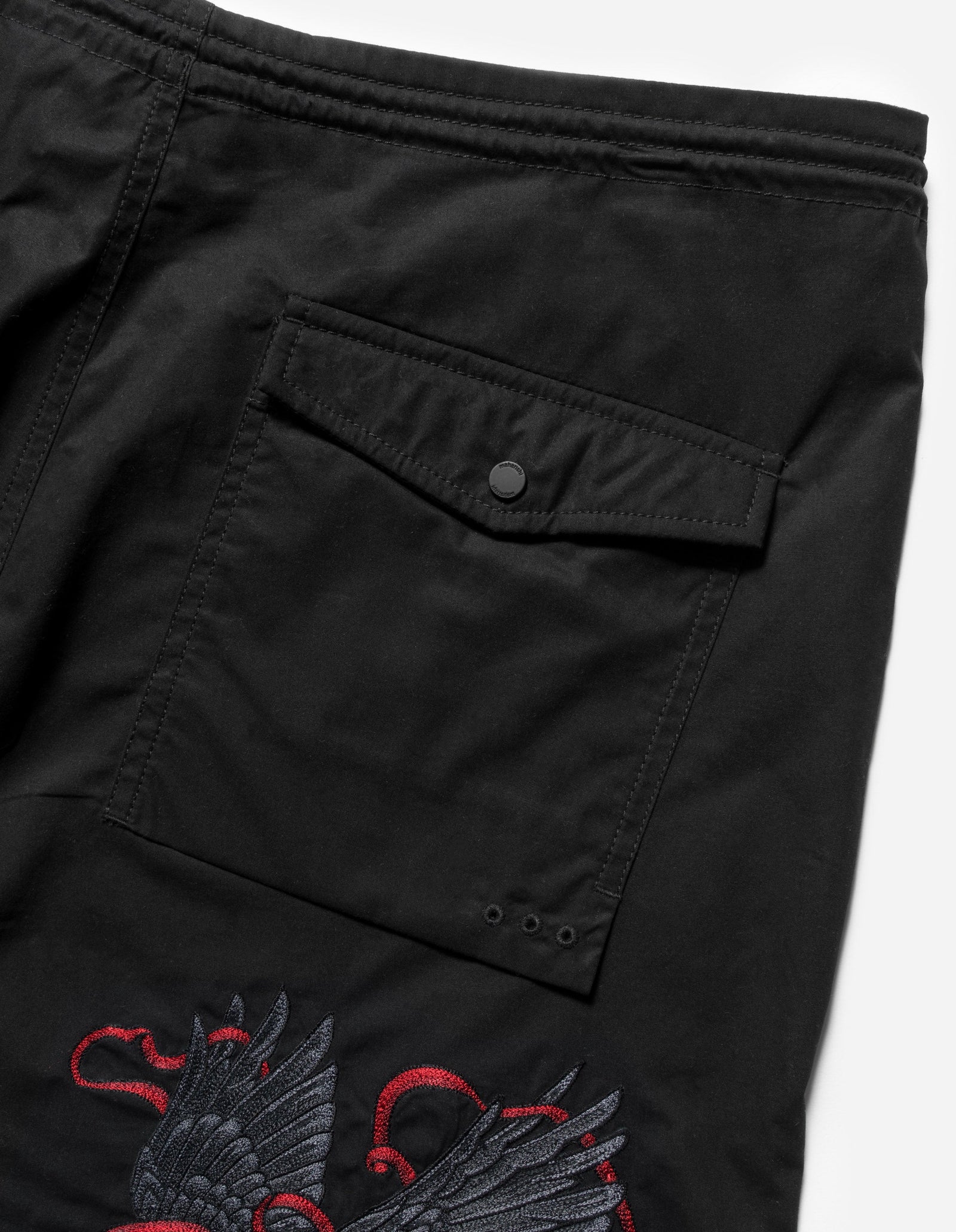 6103 Crow & Heron Loose Snoshorts Black