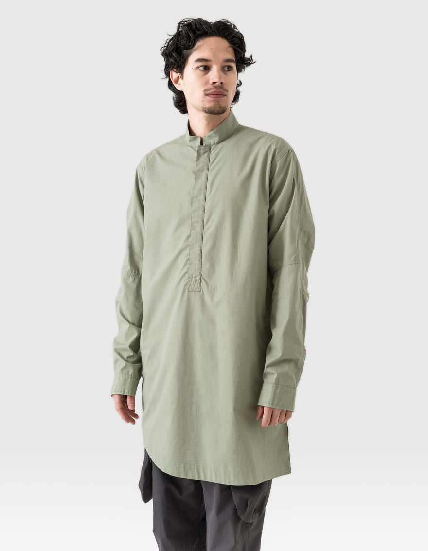 6108 Long Zipped Kurta Shirt Sage