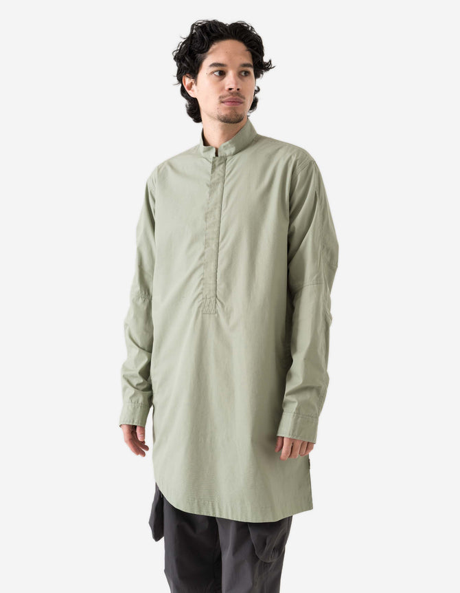 6108 Long Zipped Kurta Shirt Sage