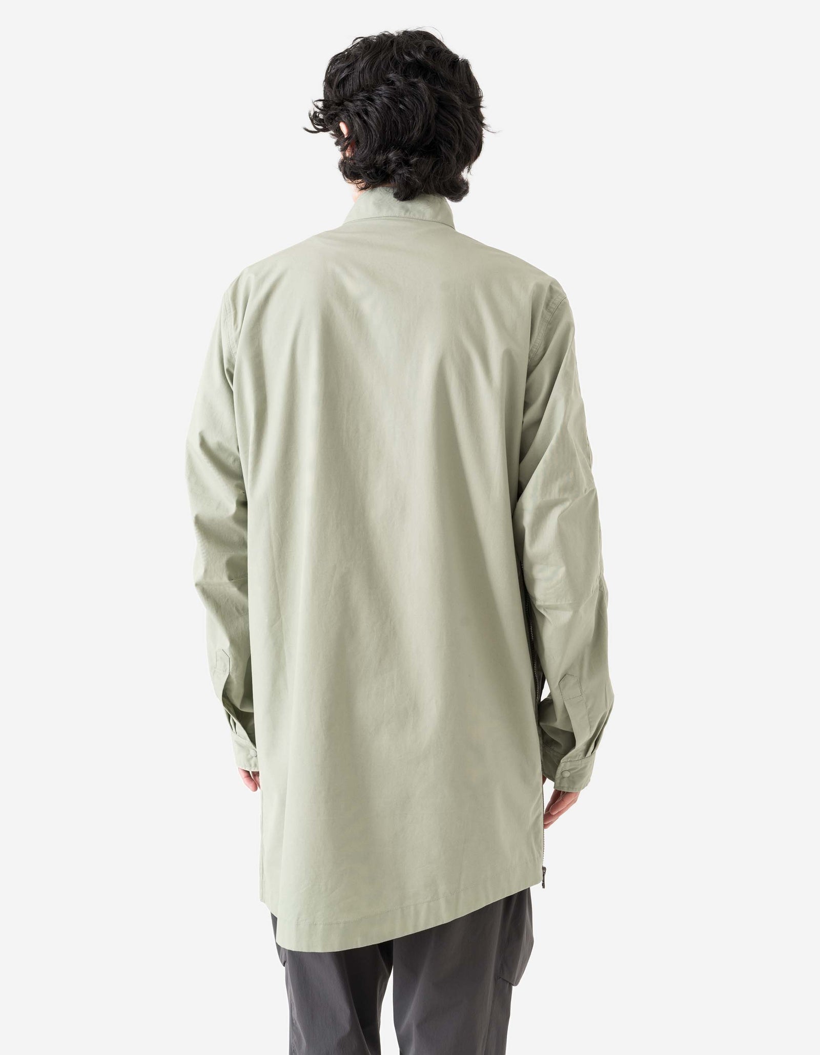 6108 Long Zipped Kurta Shirt Sage