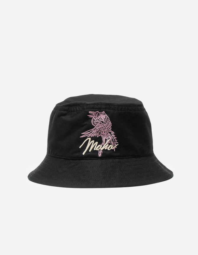 6119 Reversible Crow & Heron Bucket Hat Black/Black