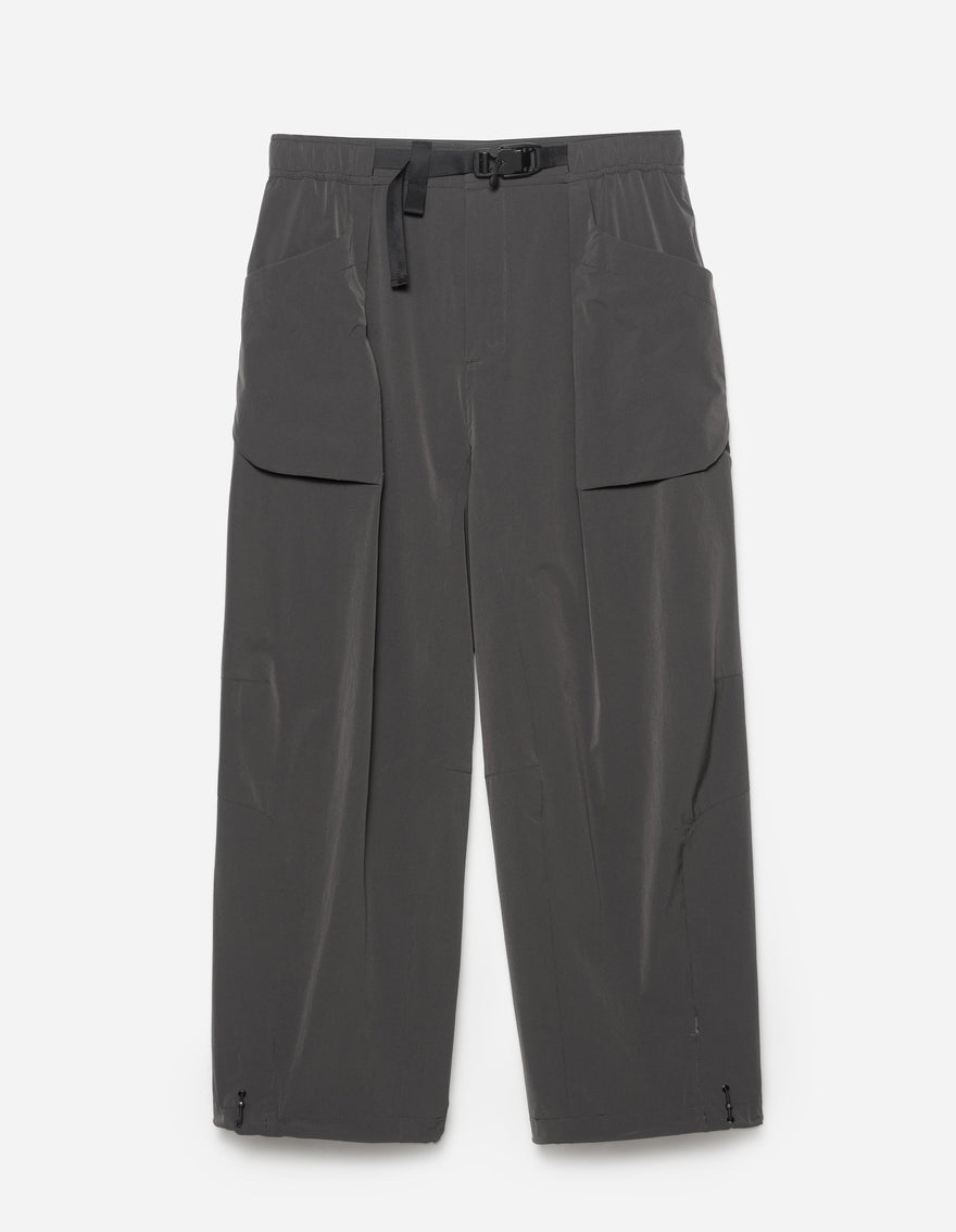 6041 Recycled Pleated Track Pants Charcoal