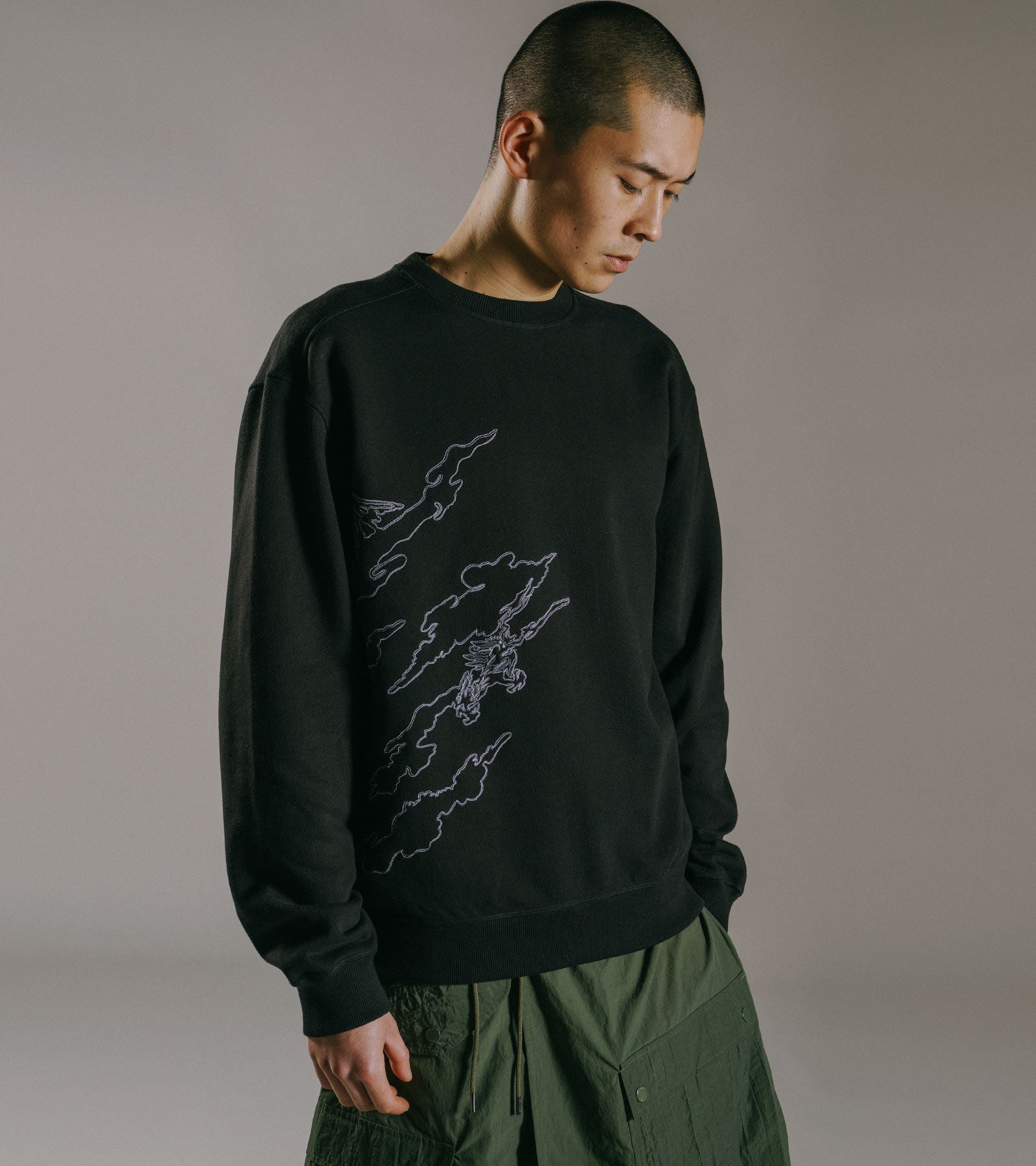 Maharishi Sweatshirt Black M Size popular