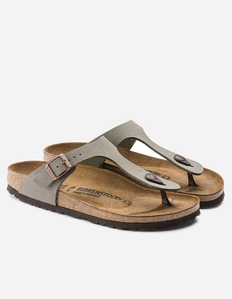 Birkenstock Gizeh Birko-Flor Nubuck Stone